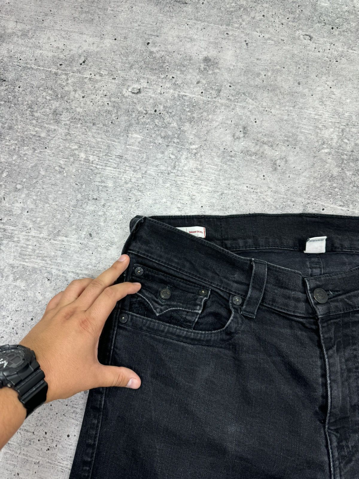 True Religion Vintage True Religion Rocco Black Stonewashed Denim Jeans 36 Size US 36 / EU 52 - 13 Thumbnail