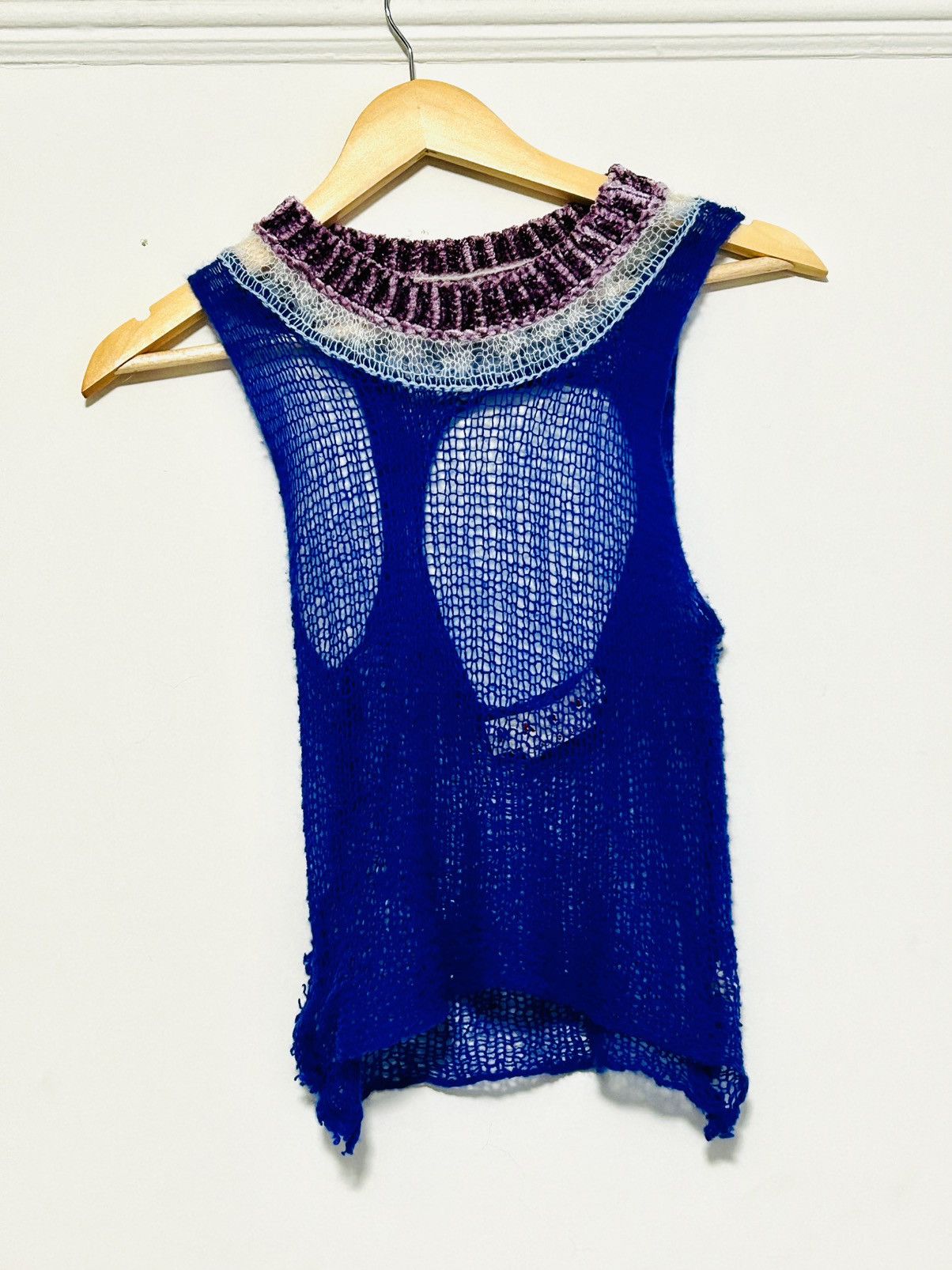 Marni Blue Cutout Tank Top Size S / US 4 / IT 40 - 1 Thumbnail
