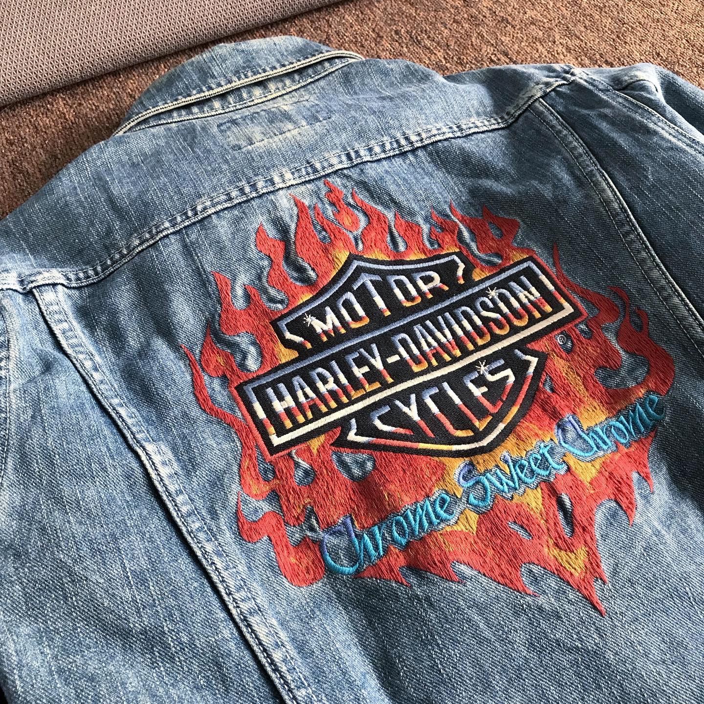Harley Davidson × Vintage ❌SOLD OUT❌ Vintage Harley Davidson Denim CHROME SWEET CHROME Size US M / EU 48-50 / 2 - 3 Thumbnail