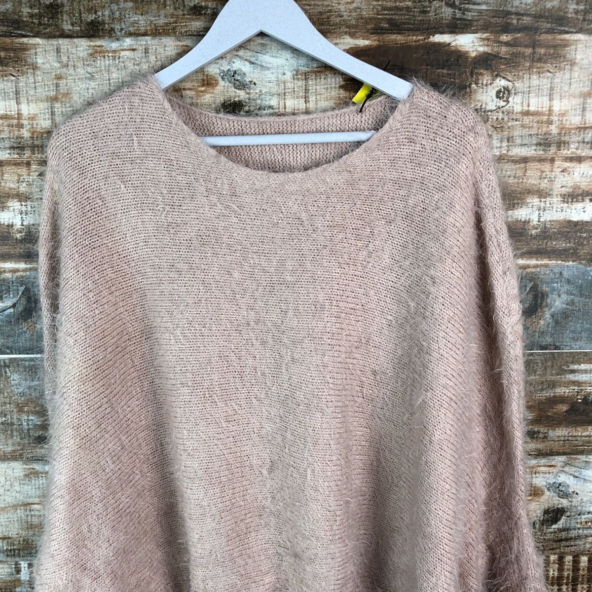 Homespun Knitwear DLL N’or Pink Mohair shaggy fur Knitwear #C420 Size XL / US 12-14 / IT 48-50 - 5 Thumbnail
