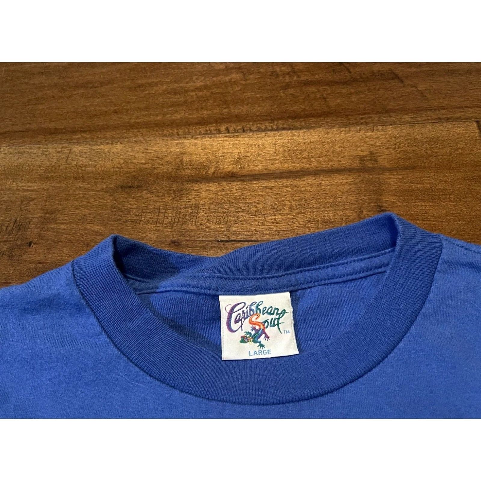 Vintage VINTAGE Caribbean Soul Parrotzilla Jimmy Buffet USA Made Blue T-Shirt Adult L Mens Size US L / EU 52-54 / 3 - 4 Thumbnail