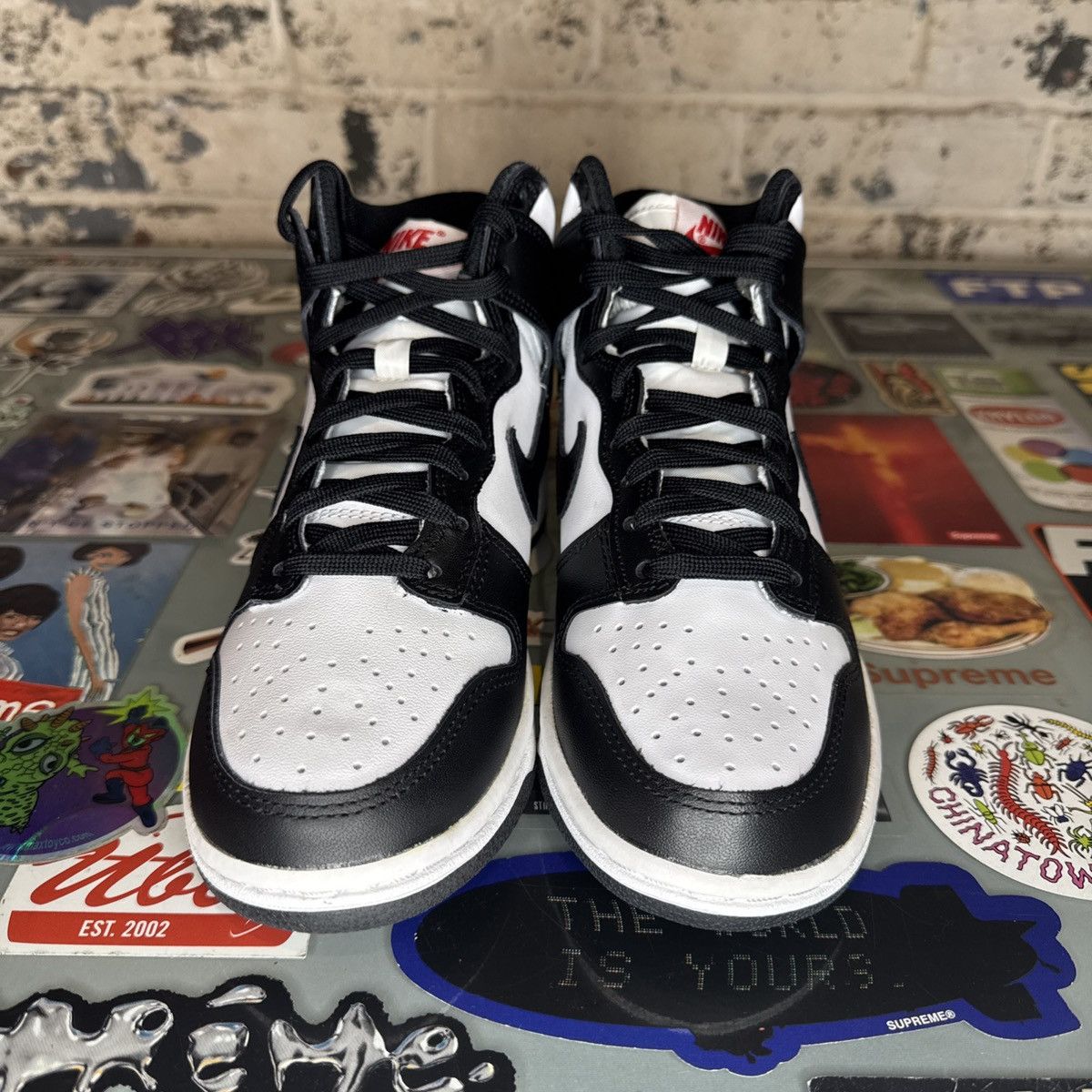 Nike Nike Dunk High Panda Black White W 6 / M 4.5 DS Size US 6 / IT 36 - 4 Thumbnail