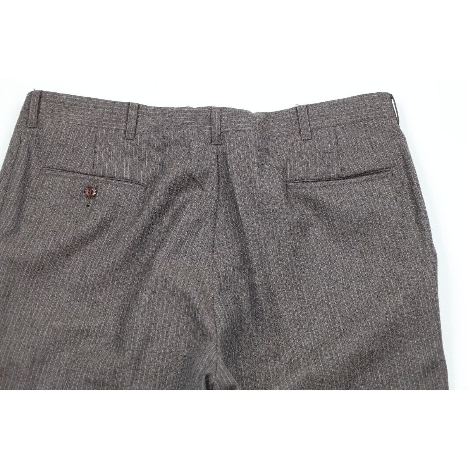 Vintage Vintage 70s 3 Piece Wool Suit Bell Bottoms Striped Size 46R - 17 Thumbnail