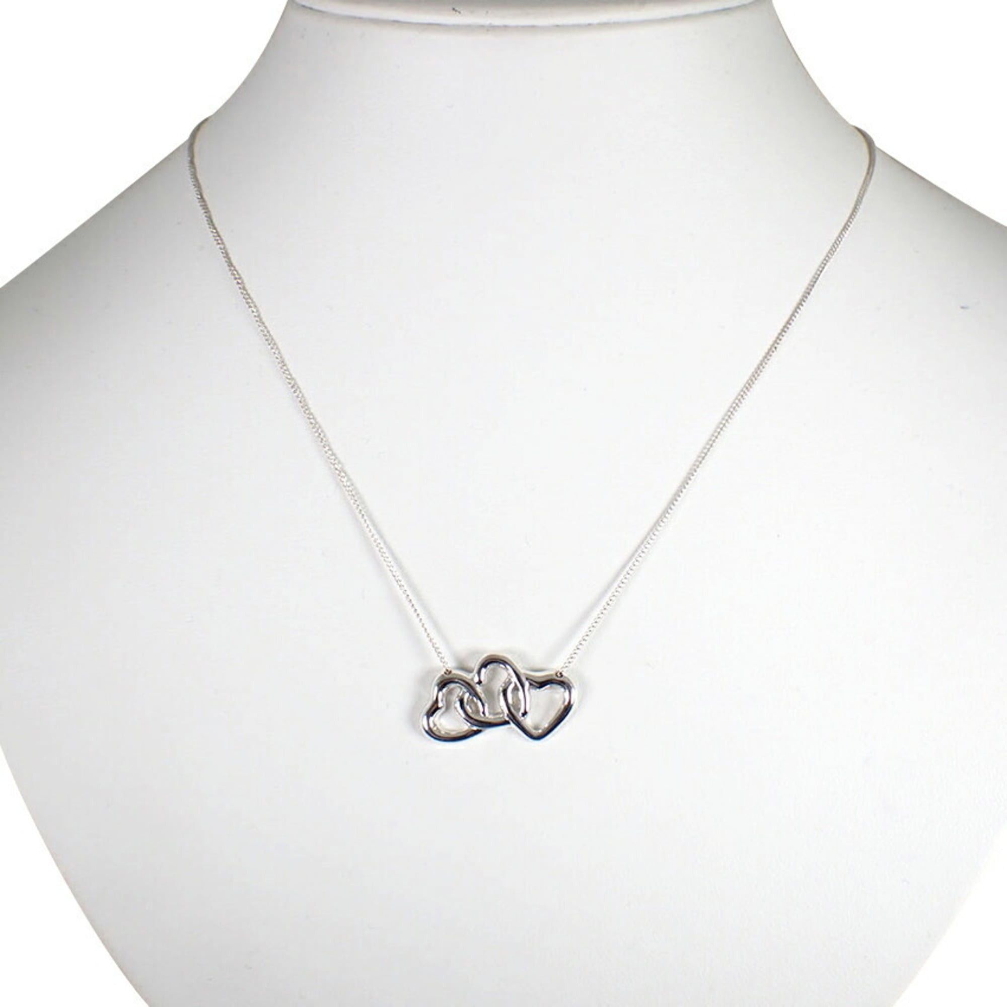 Tiffany & Co. TIFFANY 925 Triple Heart Pendant Necklace Size ONE SIZE - 1 Thumbnail