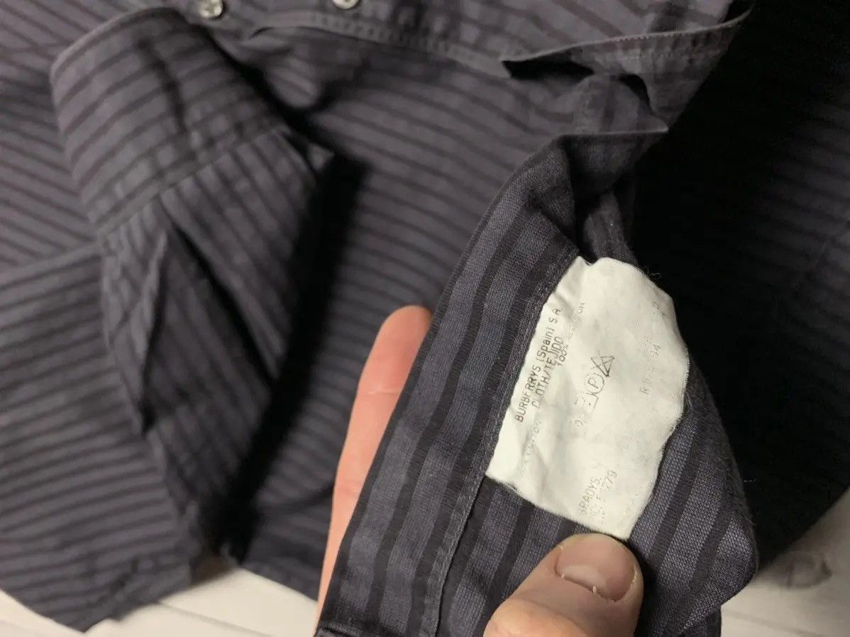 Burberry Vintage Burberry's shirt longsleeve striped rare logo XL Size US XL / EU 56 / 4 - 6 Thumbnail