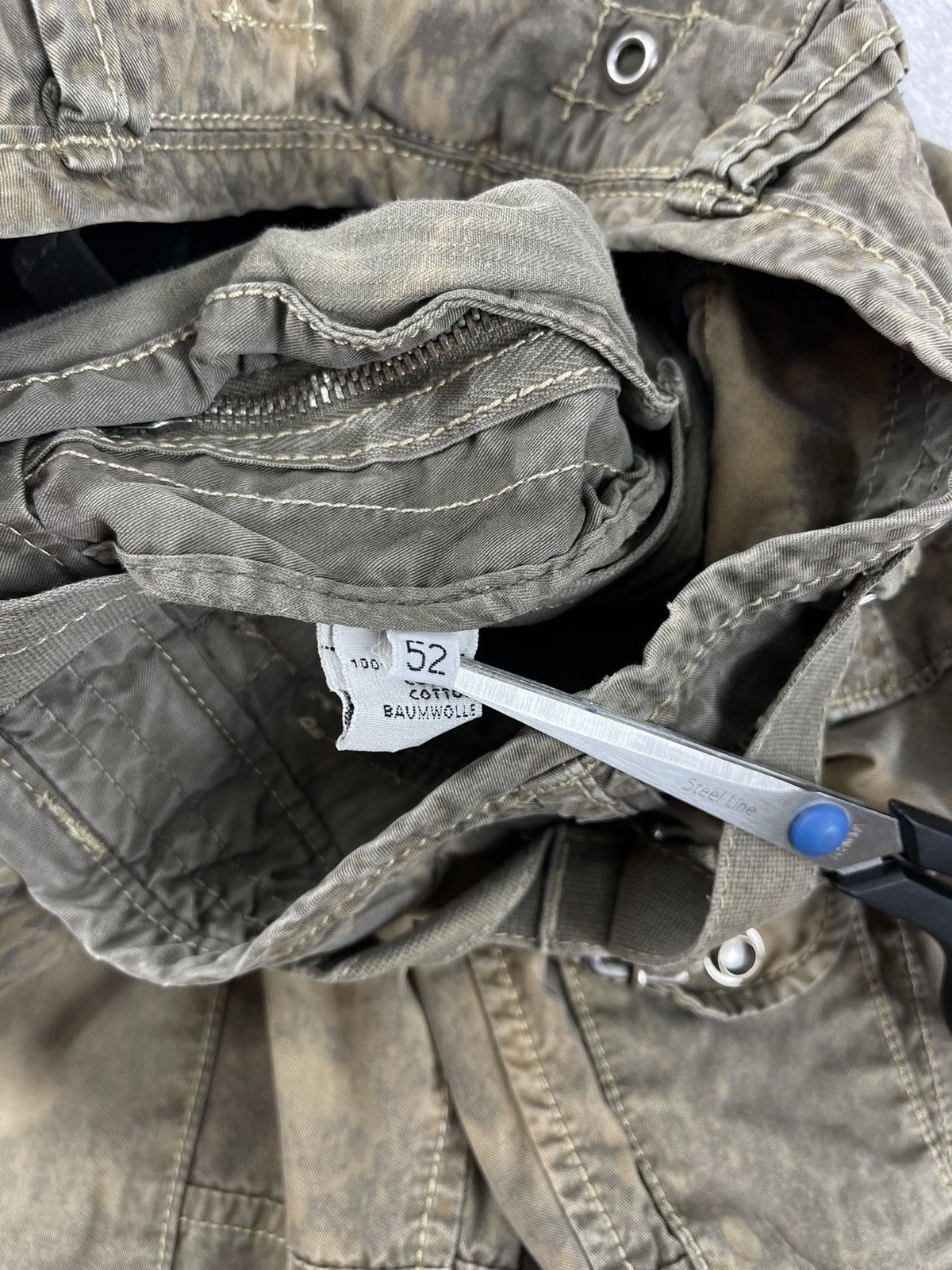 Aeronautica Militare Aeronautica Militare Custom Tie Dye Multipocket Cargo Pants Size US 33 - 10 Thumbnail