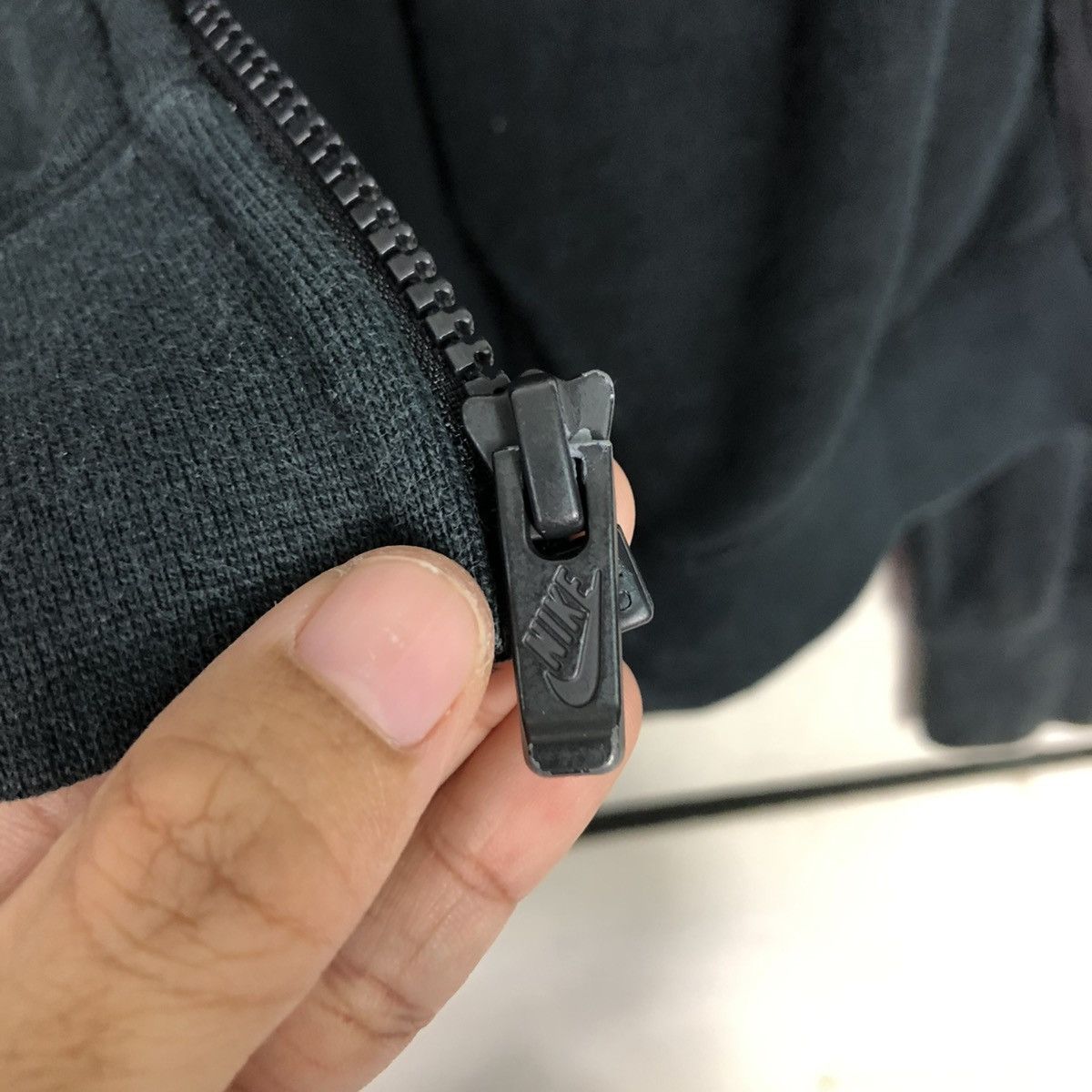 Nike 🔥RICH BLACK ZIPPER HOODIE NIKE SMALL PONY Size US M / EU 48-50 / 2 - 19 Thumbnail