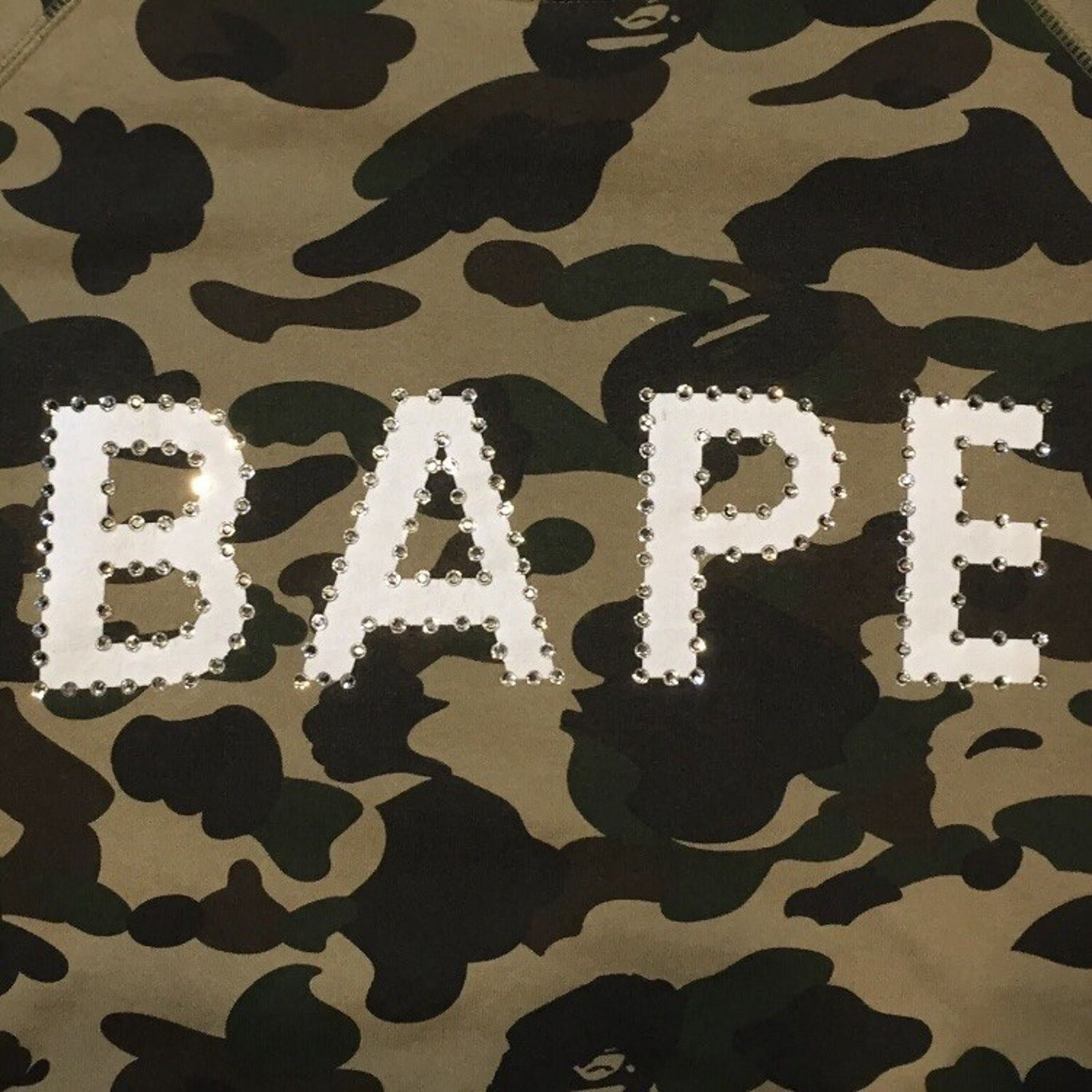 Bape Vintage Bape Swarovski First Edition Camo T Shirt Crystal Size US L / EU 52-54 / 3 - 3 Thumbnail