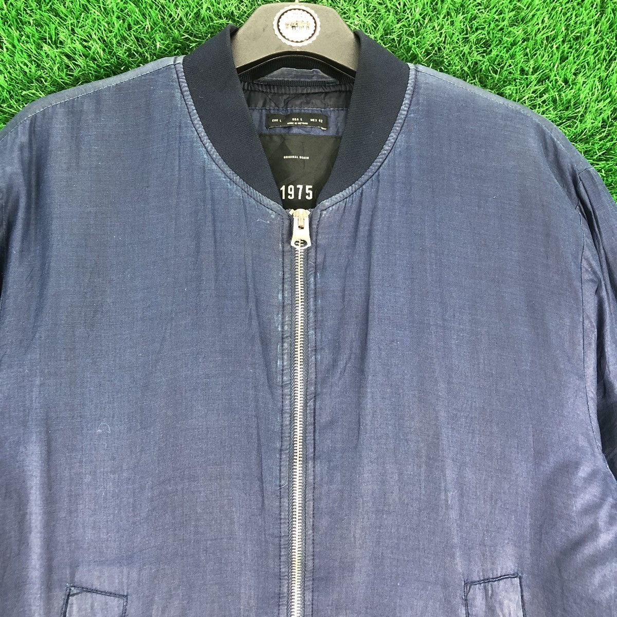 Japanese Brand Bomber Jacket Type MA-1 Denim by 1975 Size US L / EU 52-54 / 3 - 7 Thumbnail