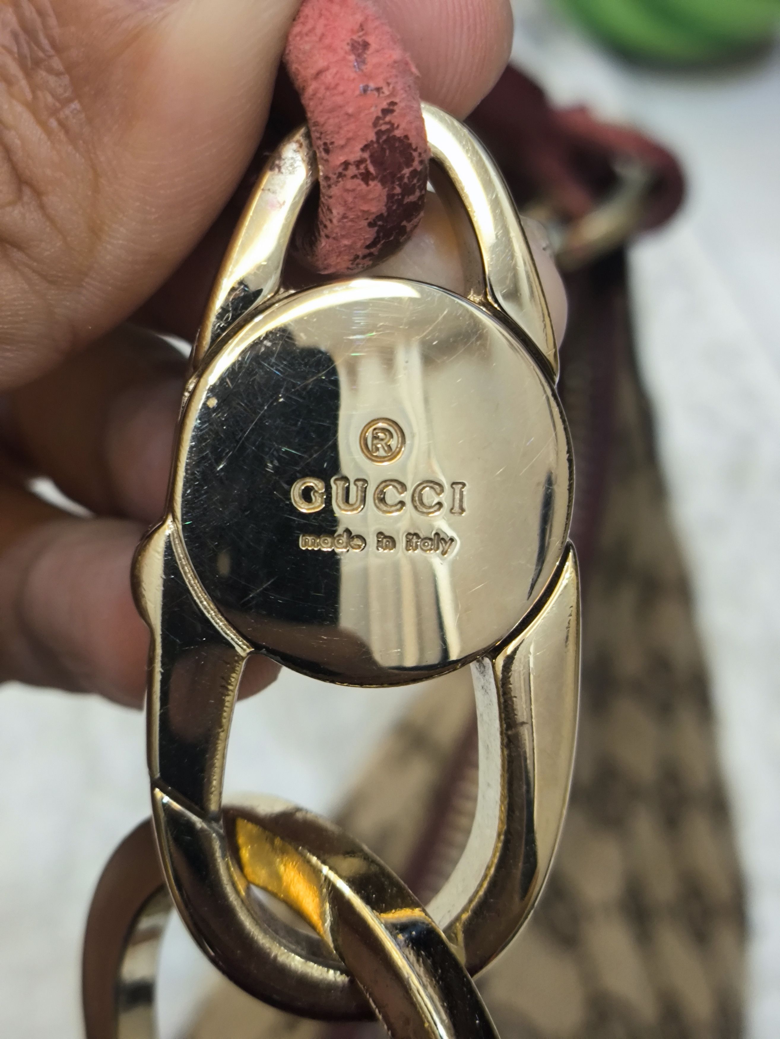 Gucci Gucci GG Canvas Handtasche Red Leinwand Shoulder Bag Size ONE SIZE - 7 Thumbnail