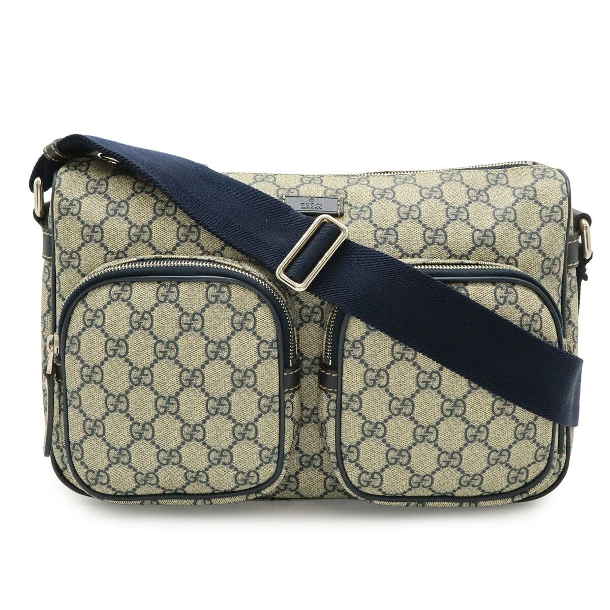 Gucci Gucci Gucci GG Supreme PVC Coated Canvas Leather Shoulder Bag Textile Shoulder Bag 246881 DUTY FREE for USA Size ONE SIZE - 1 Thumbnail