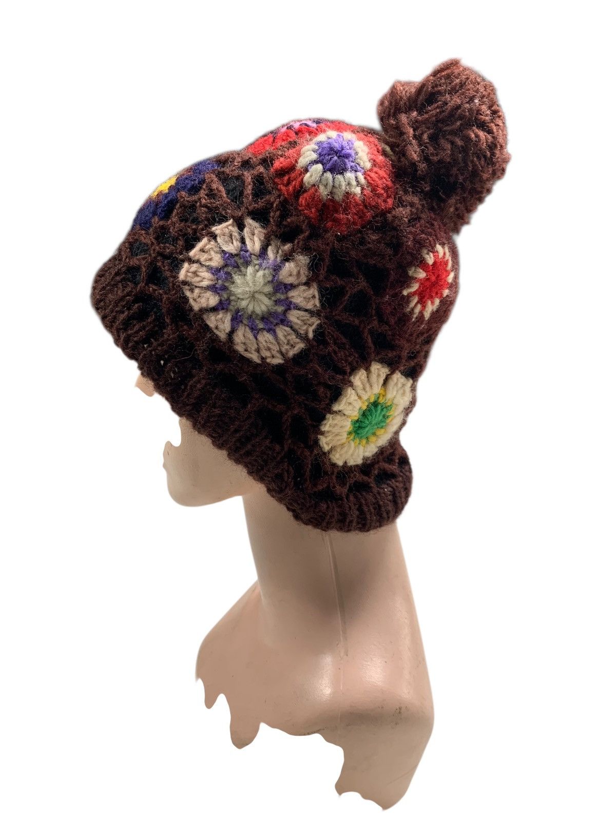 Japanese Brand × Kapital × Vintage Shamrock Crochet knitted Beanie Hats rare Size ONE SIZE - 2 Thumbnail