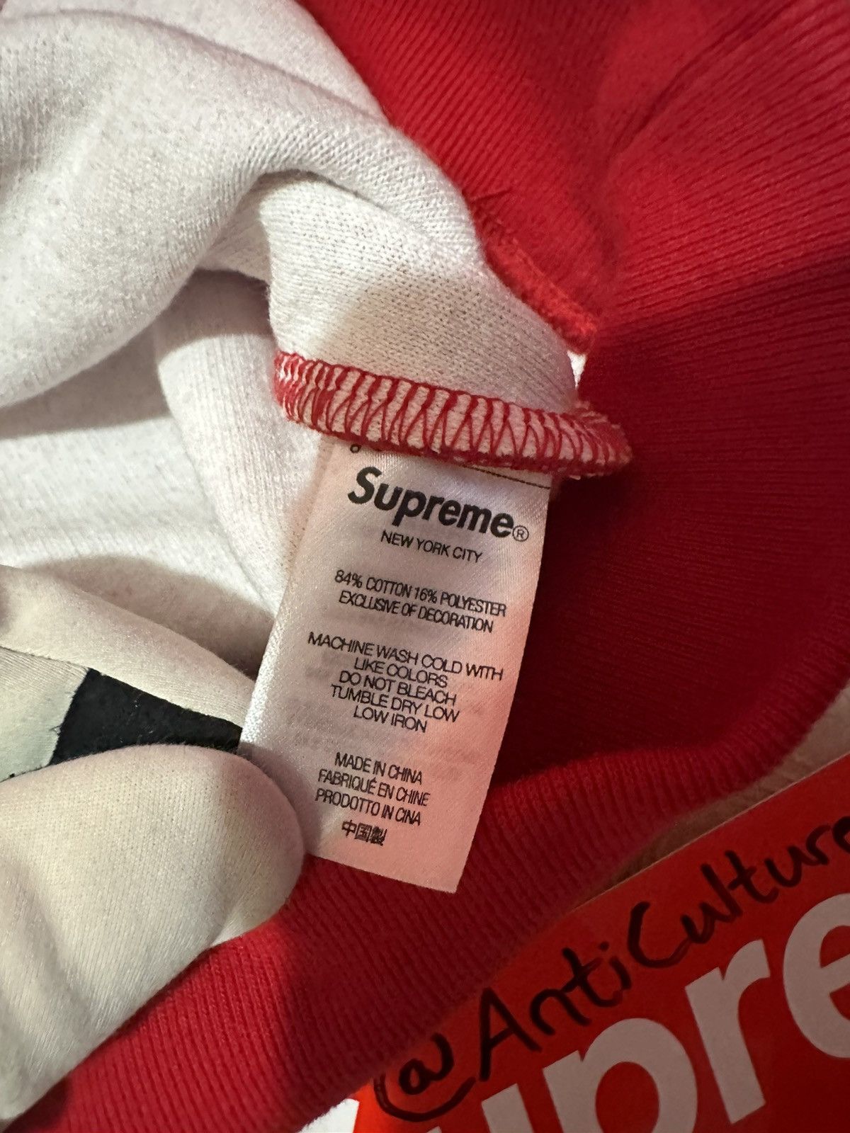 Supreme Supreme Inside Out Box Logo Hoodie Red Size US M / EU 48-50 / 2 - 5 Thumbnail