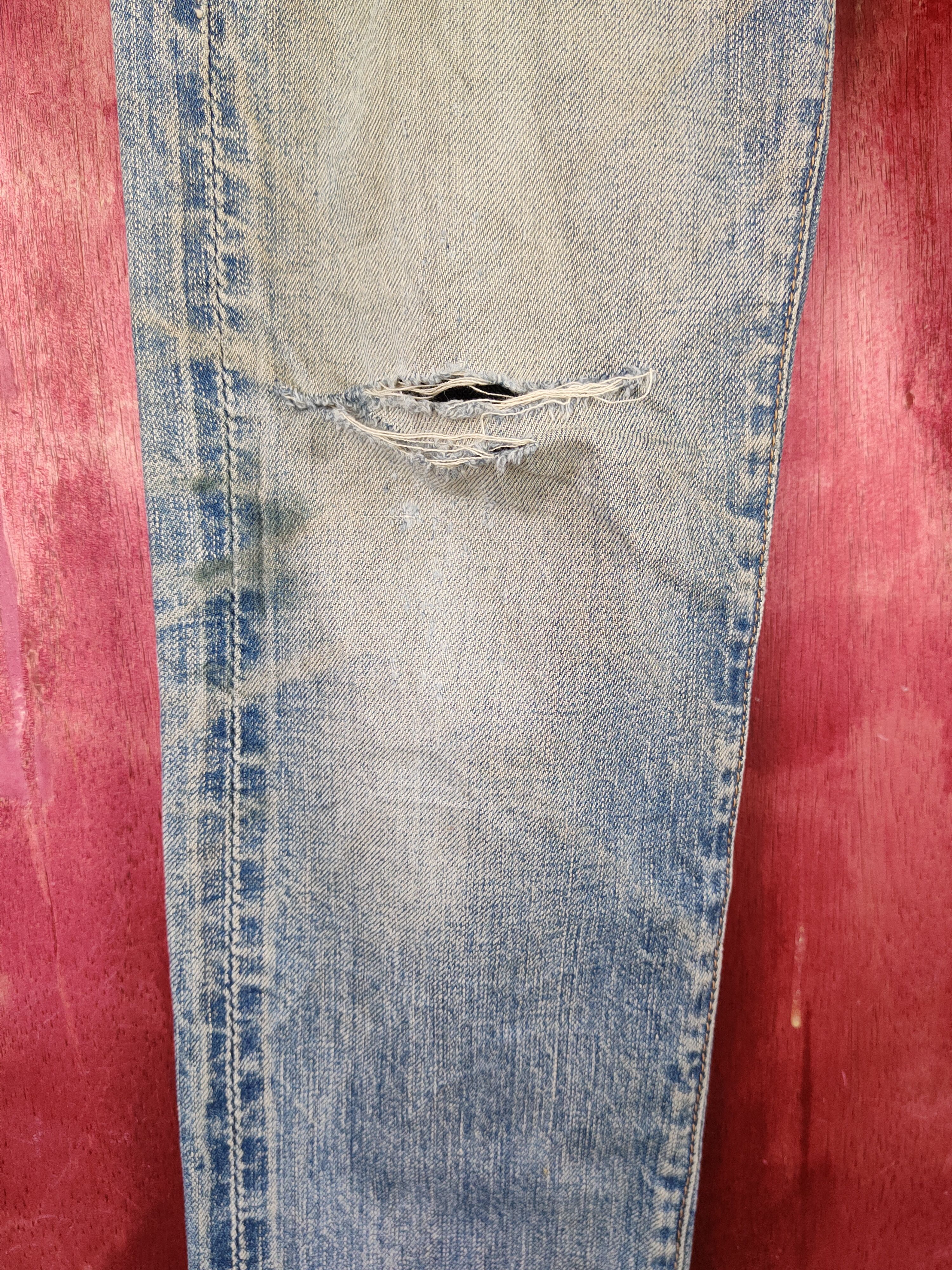Johnbull John Bull Blue Faded Distressed Ripped Jeans #S1698DL Size US 30 / EU 46 - 4 Thumbnail