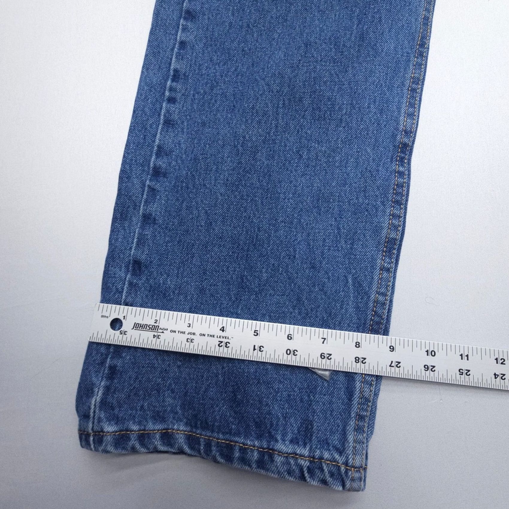 Levi's Levi's 505 Jeans Regular Fit Mens 38 x 29 Blue Denim Cotton 5-Pocket Straight Jeans Size US 38 / EU 54 - 5 Thumbnail