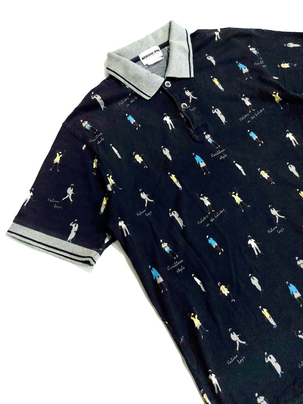 Designer × Japanese Brand × Kensho Abe Vintage Kensho Abe Golf Monogram Polo Size US M / EU 48-50 / 2 - 3 Thumbnail
