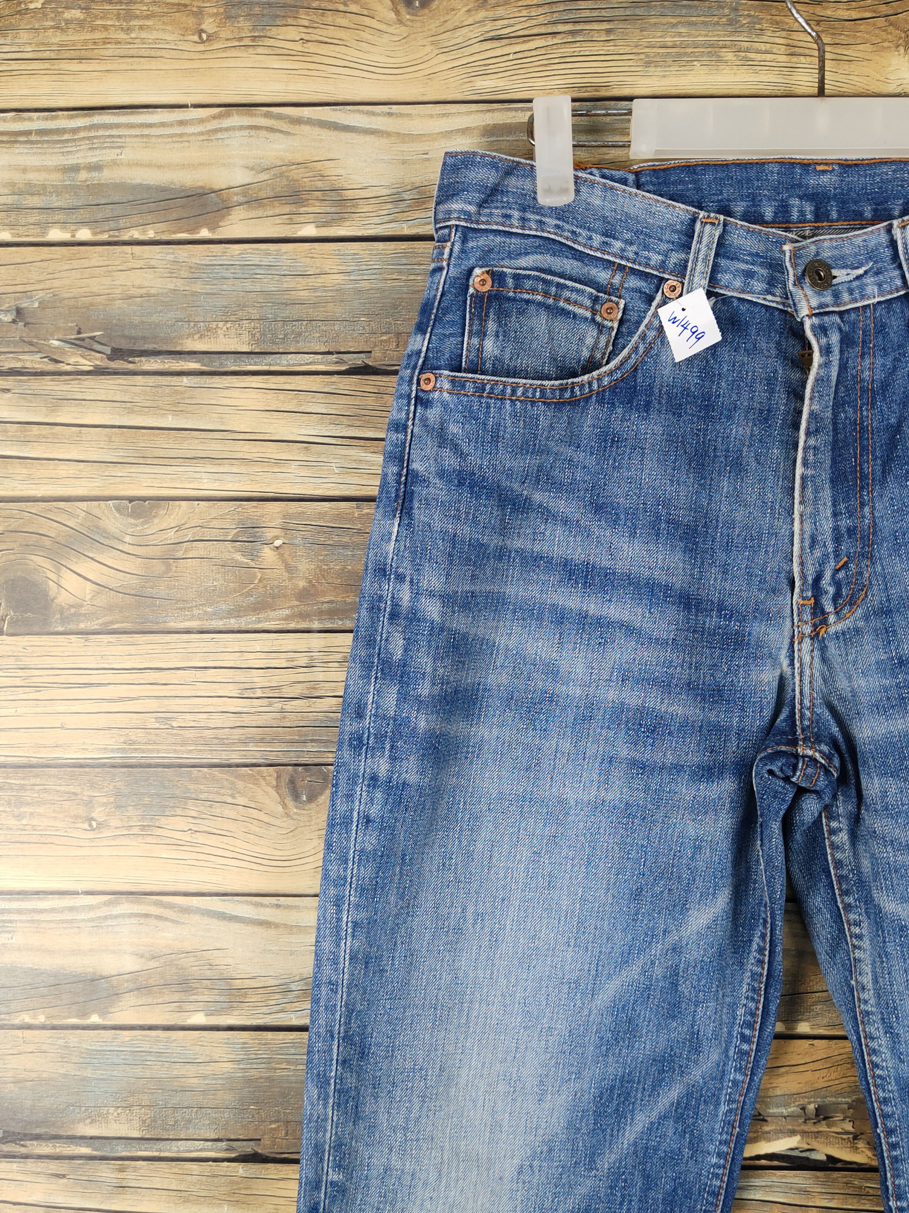 Levi's Levi's Blue Distressed Ripped denim Jeans #W141499 Size US 32 / EU 48 - 3 Thumbnail