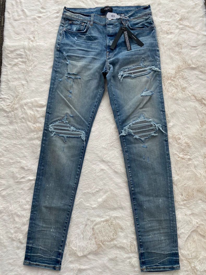 Amiri Amiri Washed blue patchwork MX1 jeans 2502-Nextarrow Size US 36 / EU 52 - 1 Thumbnail