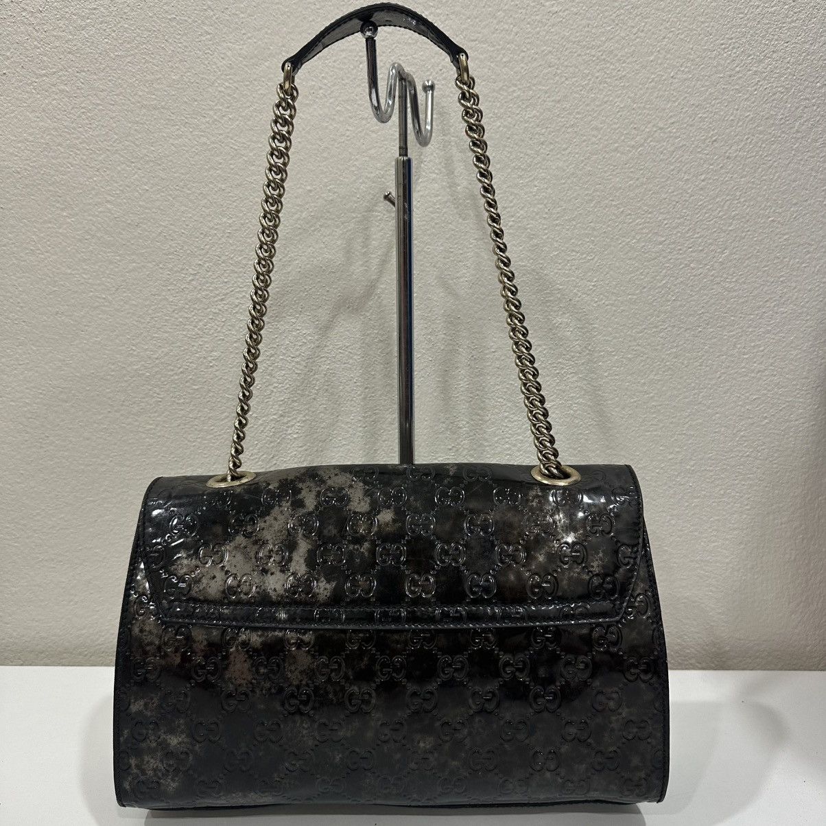 Gucci GUCCI HORSEBIT EMILY CHAIN SHOULDER BAG PATENT LEATHER 30 Size ONE SIZE - 3 Thumbnail
