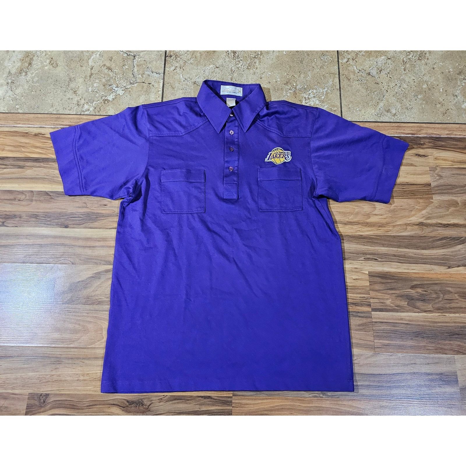 Other Los Angeles Lakers Purple Double Pocket Golf Polo Shirt Sz L Size US L / EU 52-54 / 3 - 1 Thumbnail