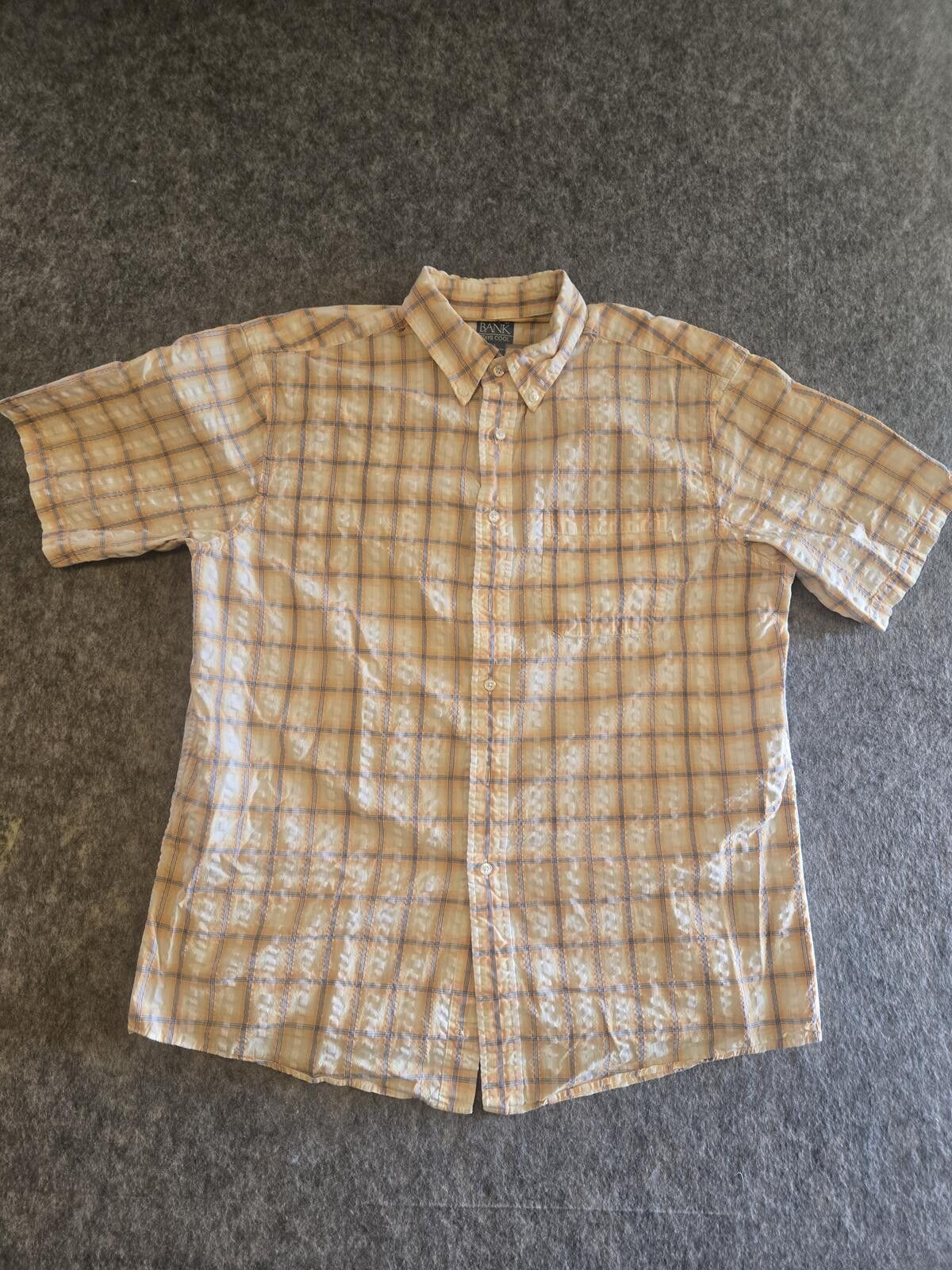 Jos. A. Bank Plaid L Short-sleeve Button-Down Sport Shirt Preppy Skater Size US L / EU 52-54 / 3 - 2 Thumbnail