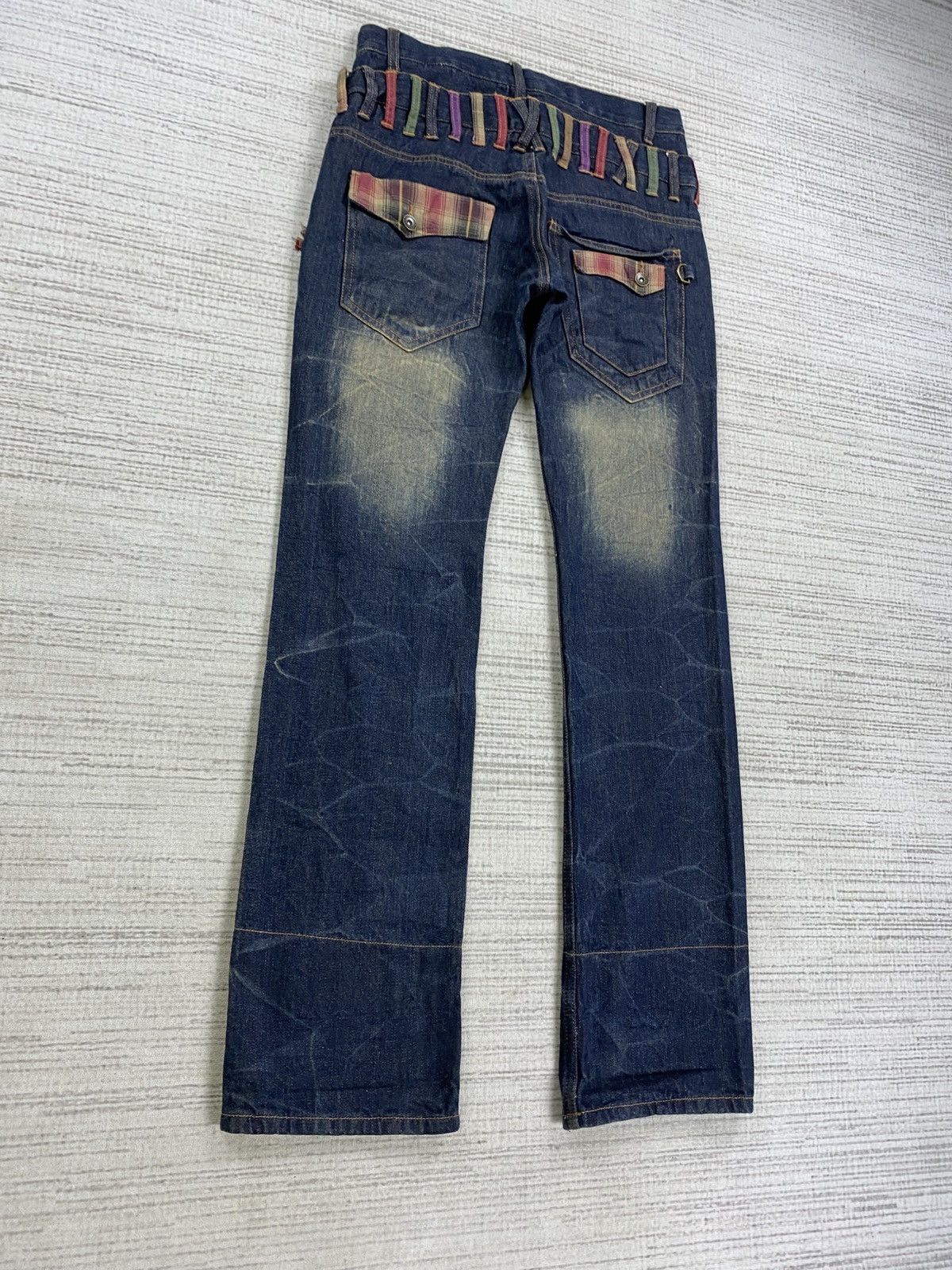 Hysteric Glamour Vintage Double Focus Double Waist Mud Wash Punk Denim Pants Size US 30 / EU 46 - 7 Thumbnail