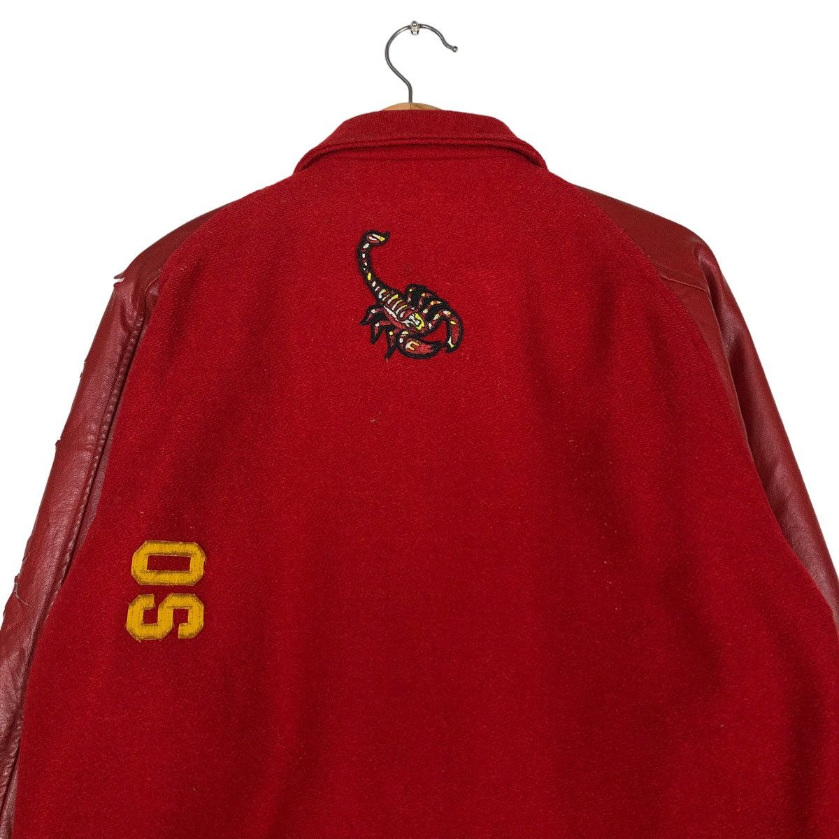 Japanese Brand 🔥VTG LEATHER VARSITY JACKET MILITARY TOYO ENTERPRISE Size US M / EU 48-50 / 2 - 9 Thumbnail
