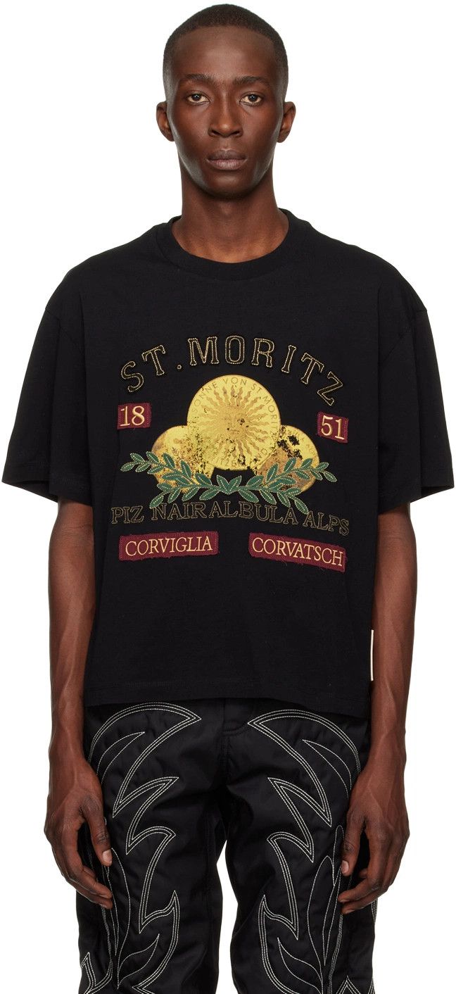 Bally o1y1224 Short Sleeves Graphic T-Shirt in Black Size US S / EU 44-46 / 1 - 1 Thumbnail