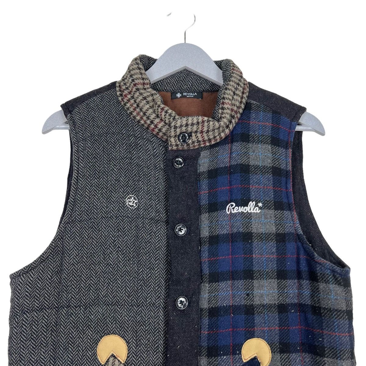 Japanese Brand 🔥 REVOLLA REMAKE PATCHWORK TANK TOP JACKET Size US M / EU 48-50 / 2 - 3 Thumbnail