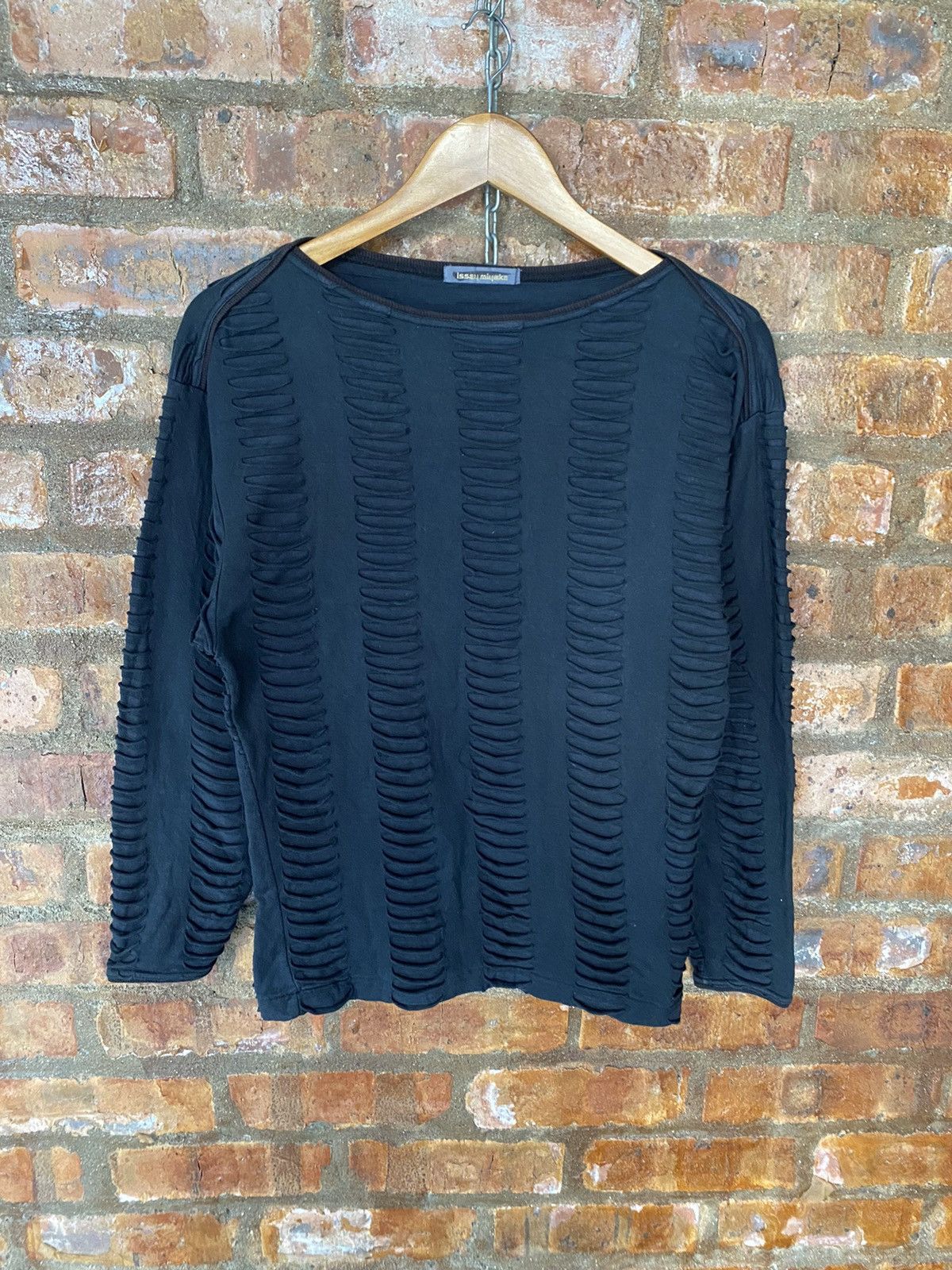 Issey Miyake 1990s Blade Laser Cut Hagi tee Size M / US 6-8 / IT 42-44 - 3 Thumbnail
