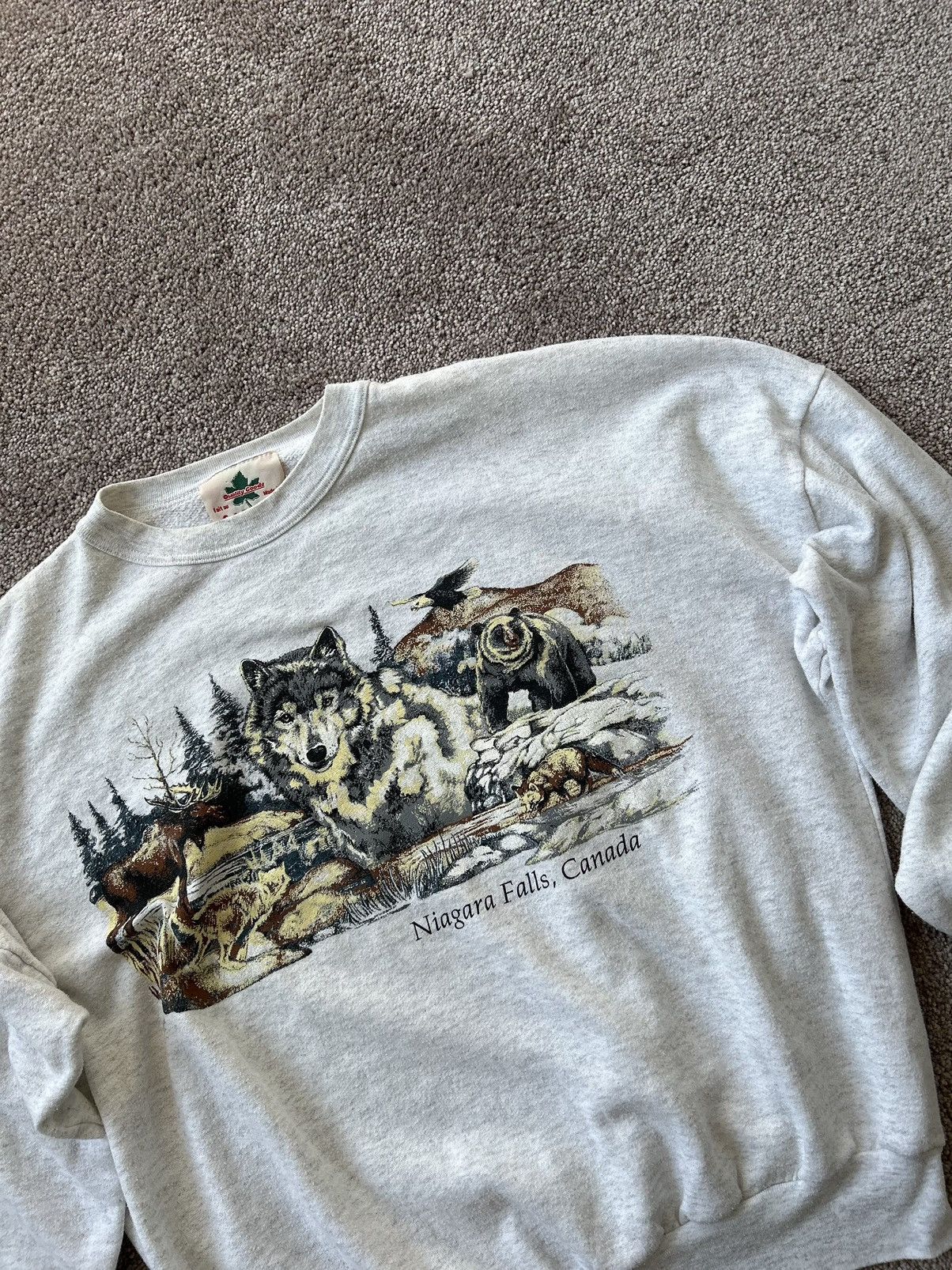 Fruit Of The Loom × Vintage 90s Niagara Falls Outdoor Graphic Crewneck Size US S / EU 44-46 / 1 - 2 Thumbnail