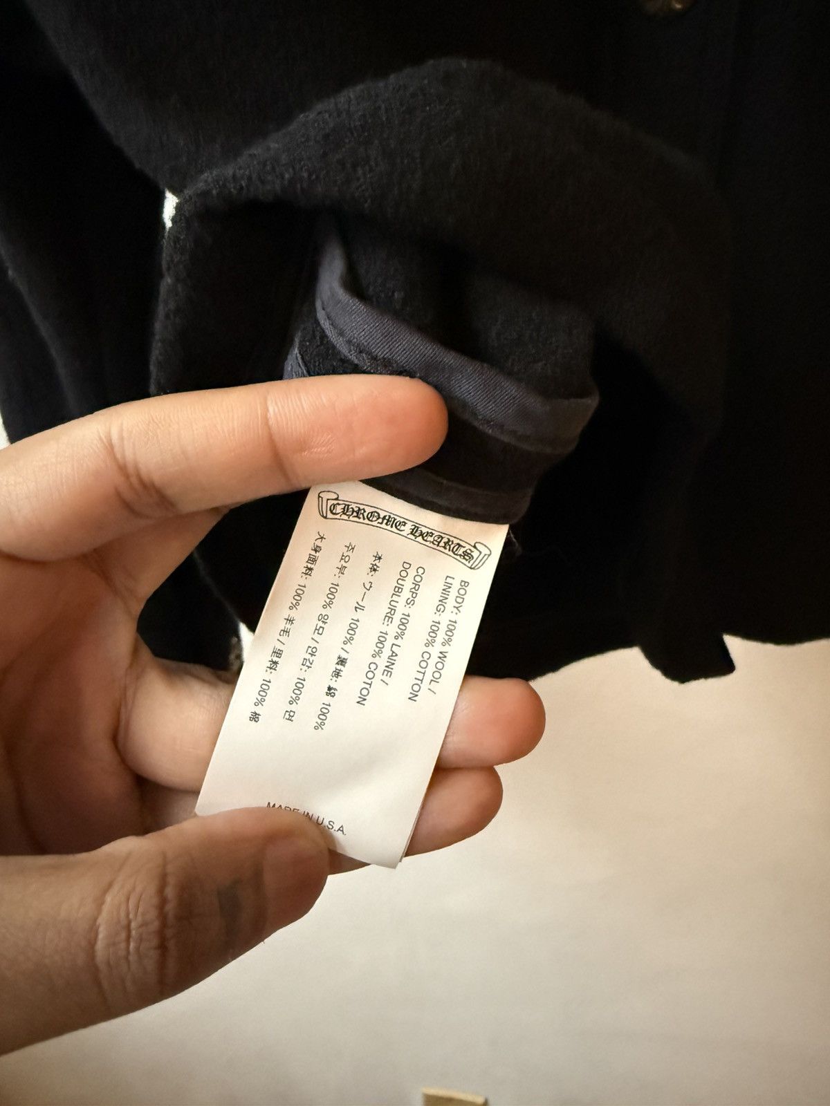 Chrome Hearts Chrome Hearts 2025 Wool Cropped Jacket Size US S / EU 44-46 / 1 - 8 Thumbnail