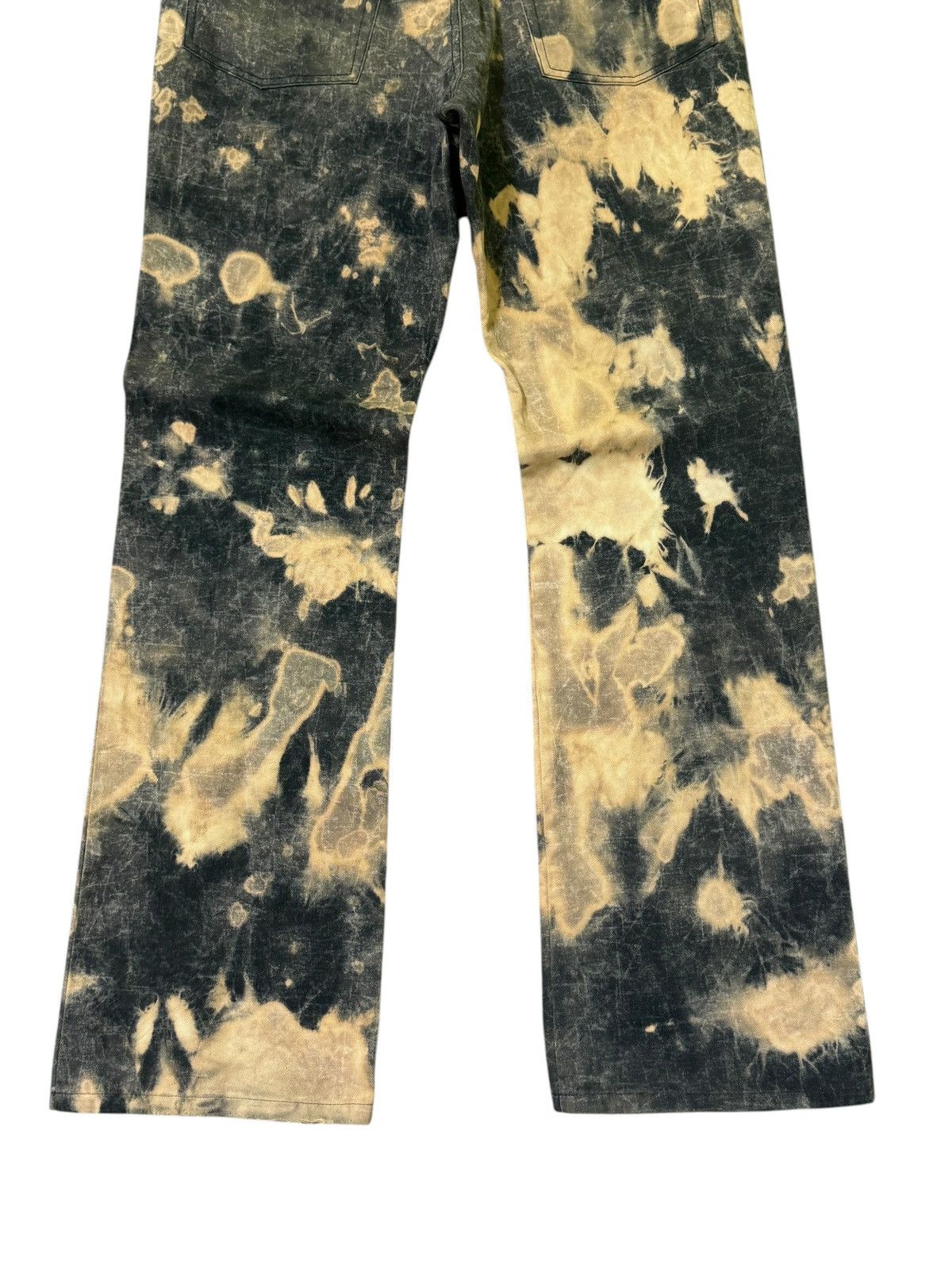 Issey Miyake Flare MCAPACHE Acid Wash Smoked Style Denim Jeans Size US 28 / EU 44 - 11 Thumbnail