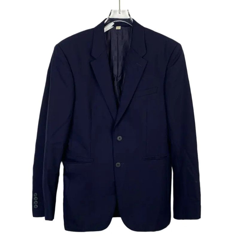 Burberry Burberry Navy Wool Men's Blazer Jacket Size US S / EU 44-46 / 1 - 1 Thumbnail