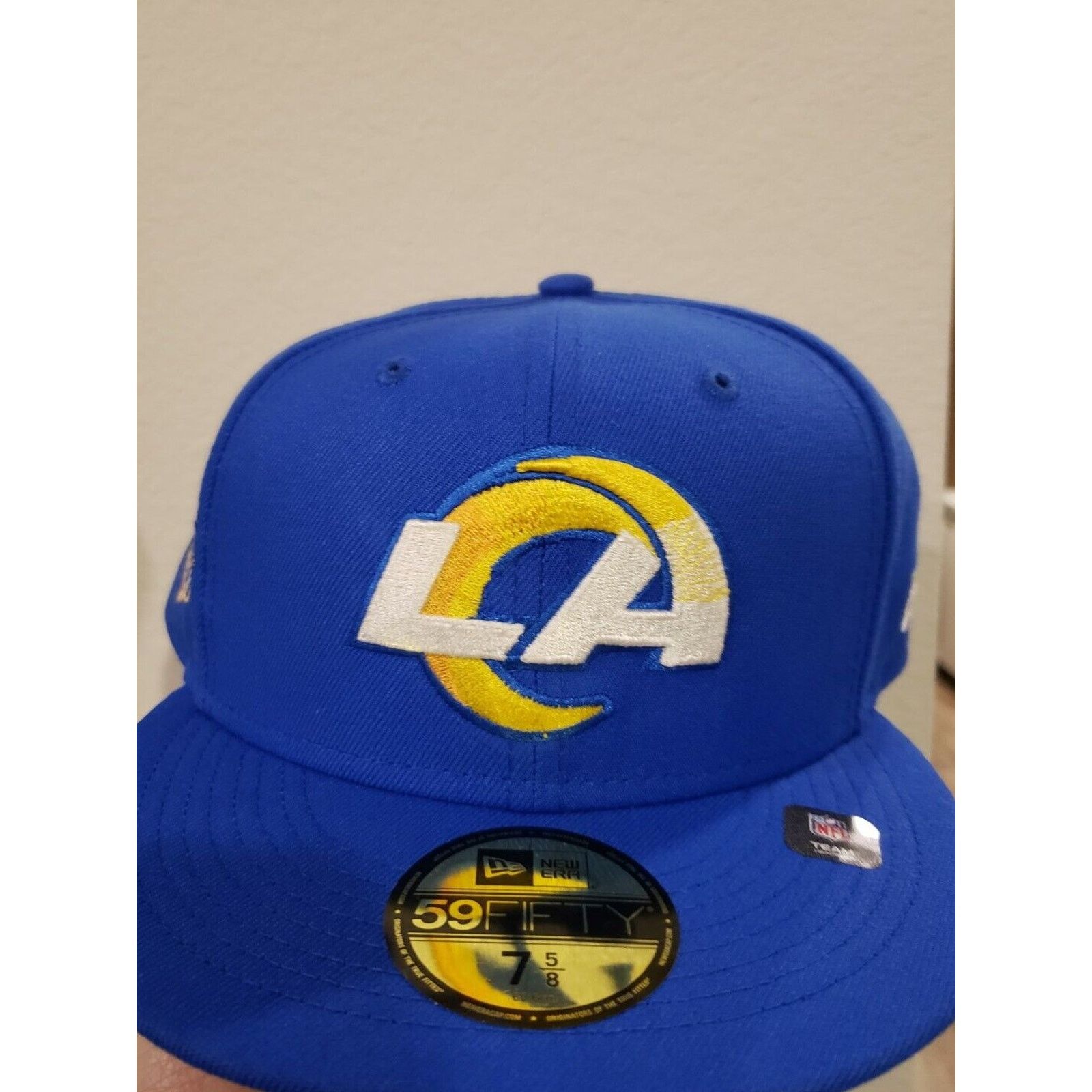 New Era Los Angeles LA Rams Hat 2004 Patch Size 7 5/8 5950 New Era Size ONE SIZE - 1 Thumbnail