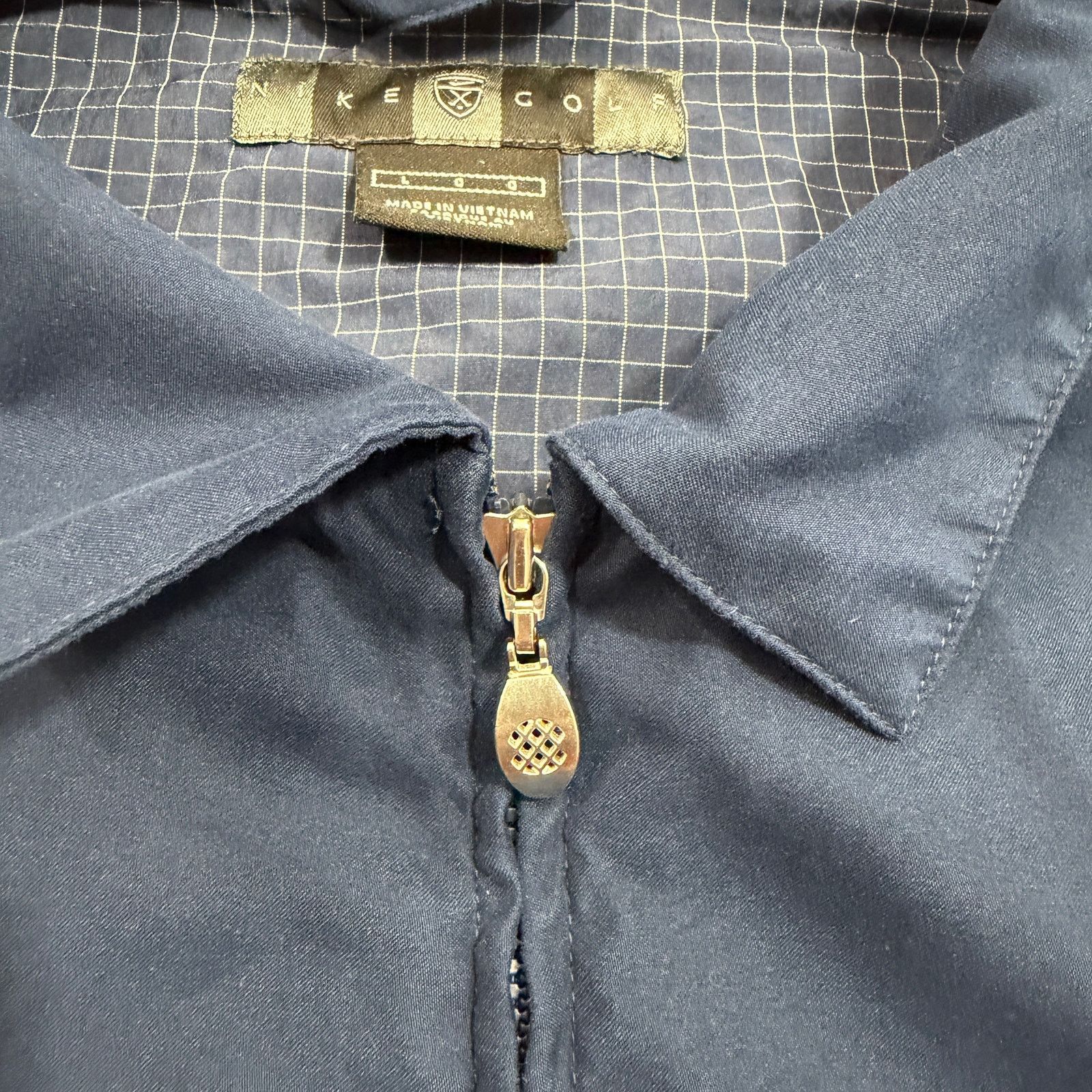 Nike Vintage Nike Golf Jacket Large Blue Full Zip Bomber 90s Size US L / EU 52-54 / 3 - 3 Thumbnail