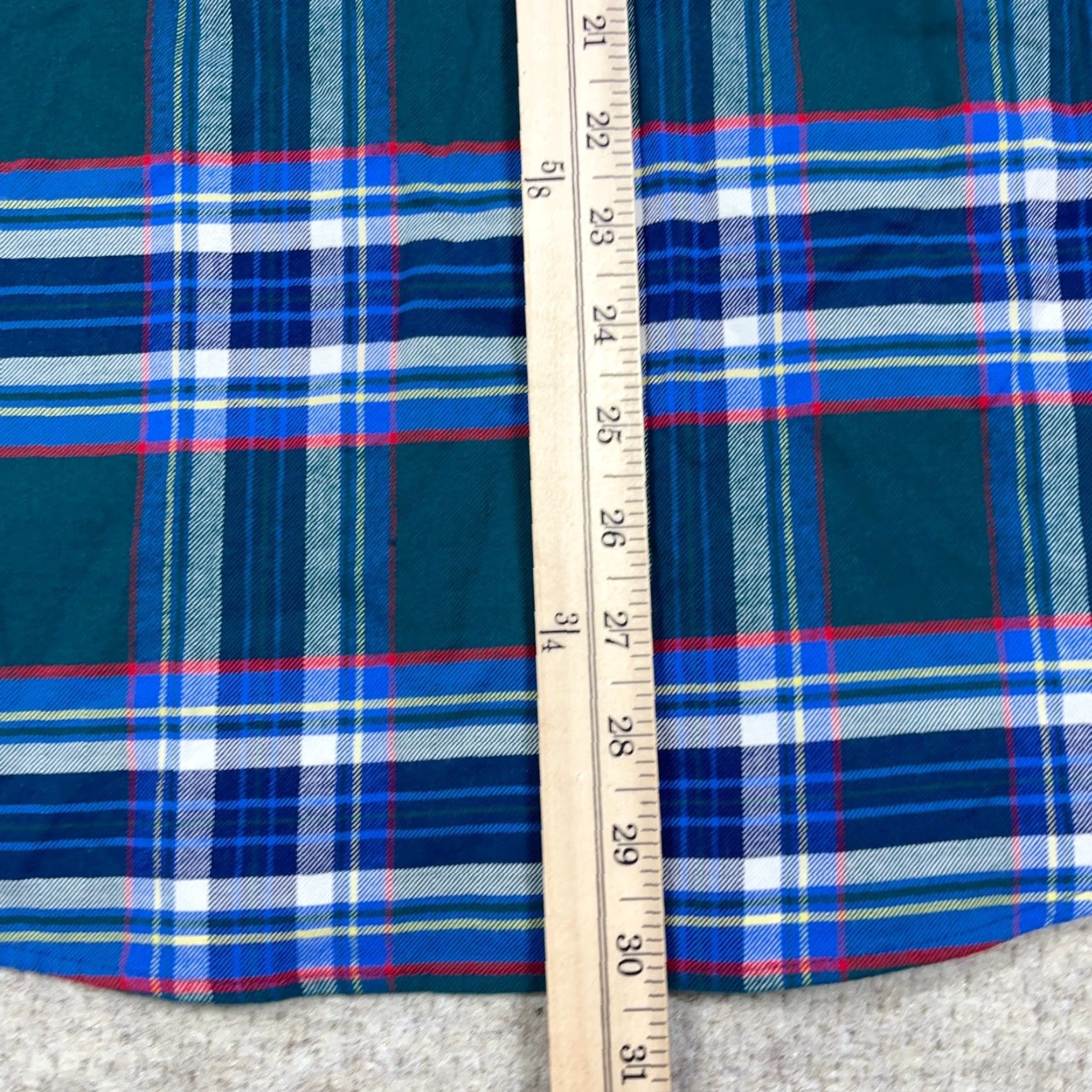Vineyard Vines VINEYARD VINES Flannel Shirt Men L Green Blue Plaid Button-Up Whale Shirt Size US L / EU 52-54 / 3 - 7 Thumbnail