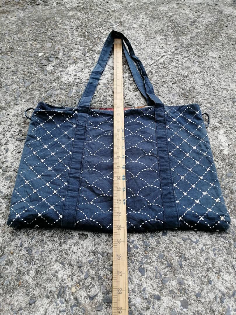 Designer × Japanese Brand Sashiko Embroidered Tote Bag Size ONE SIZE - 6 Thumbnail