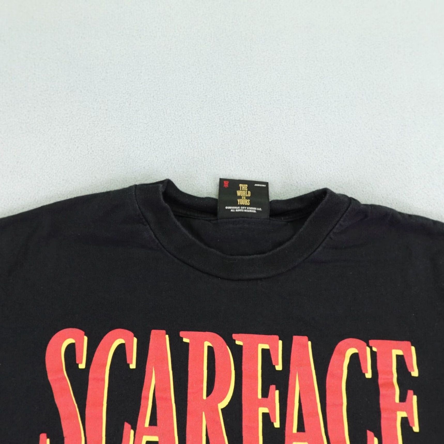 Palace VINTAGE Scarface Shirt Mens Large Black Shoe Palace The World Is Yours Tony Montana Graphic Tee 90s Mens Large Black Shirt Size US L / EU 52-54 / 3 - 2 Thumbnail
