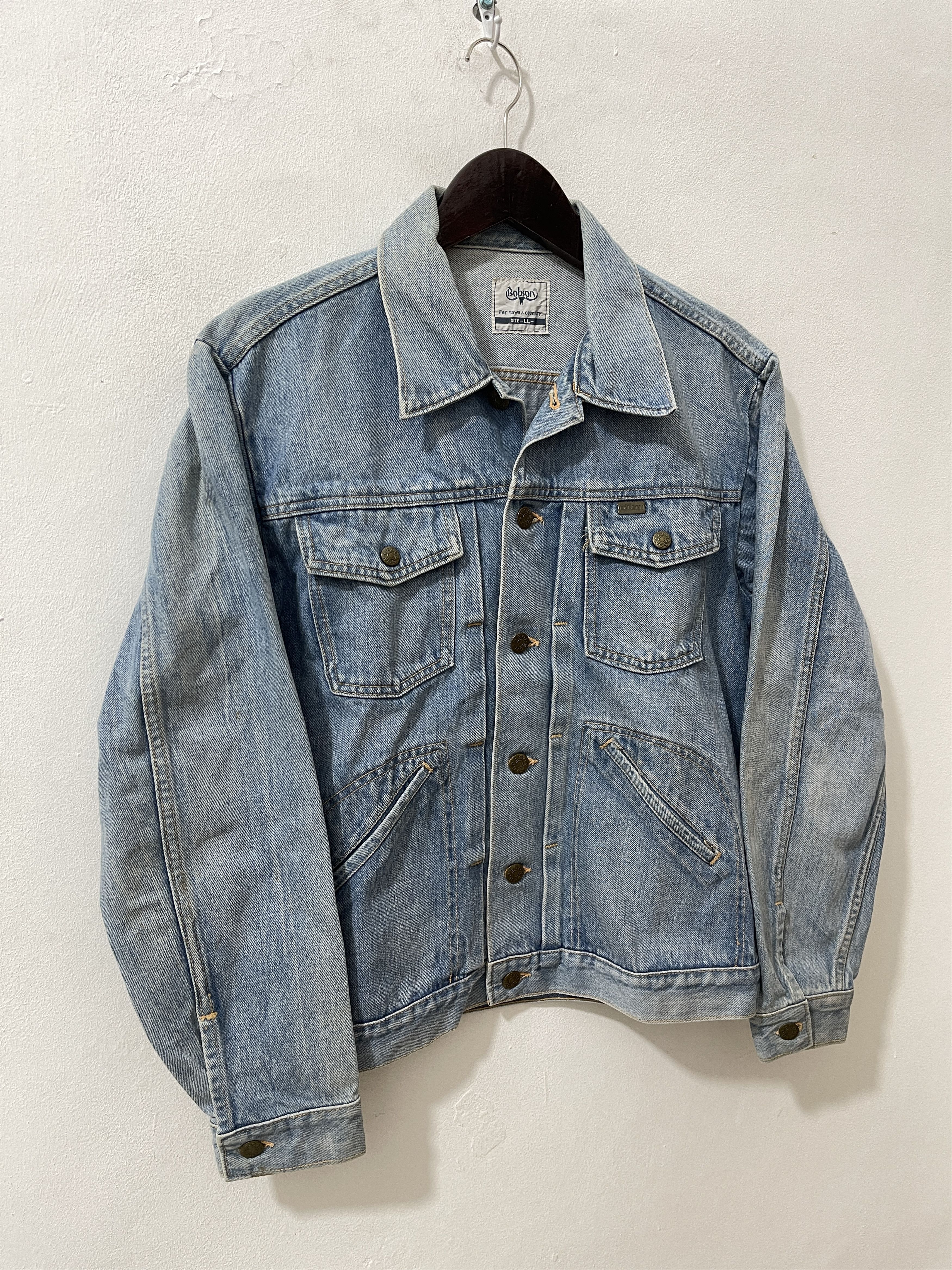 Tornado Mart Vintage Bobson 70s Japan Archive Denim Saddleman Jacket Size US S / EU 44-46 / 1 - 3 Thumbnail