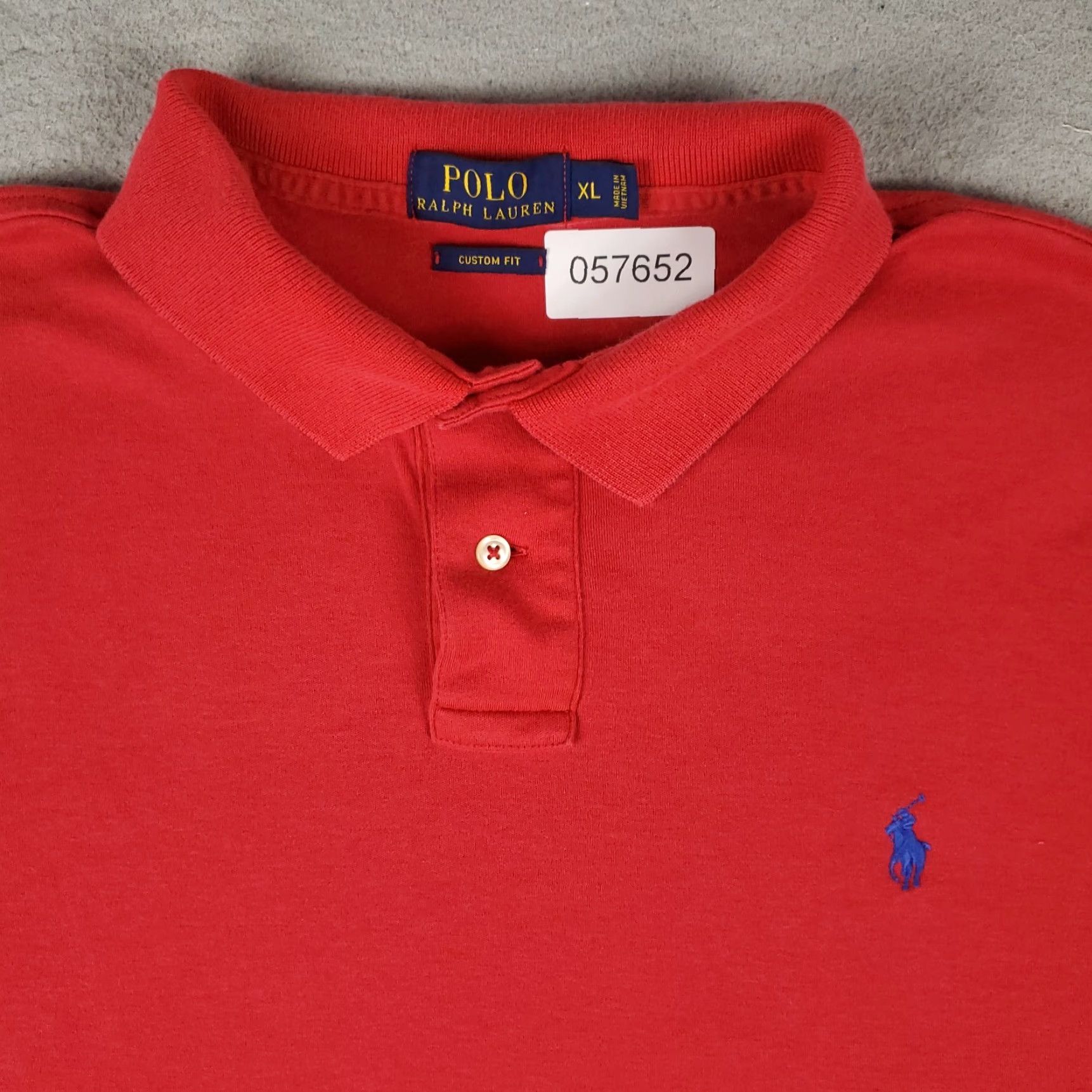 Ralph Lauren Ralph Lauren Polo Shirt Mens XL Red Pony Solid Short Sleeve Casual Button-Front 100% Cotton Polo Mens XL Red Polo Shirt - Ralph Lauren Size US XL / EU 56 / 4 - 2 Thumbnail