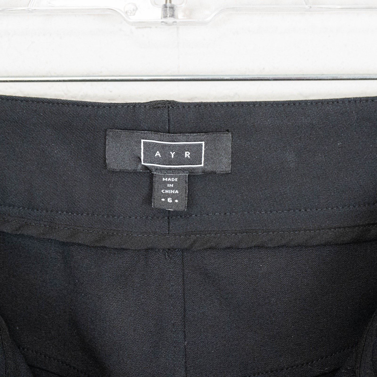 AYR AYR the Sizzle Split cuff stretch pants in black size 6 Size 28" / US 6 / IT 42 - 3 Thumbnail