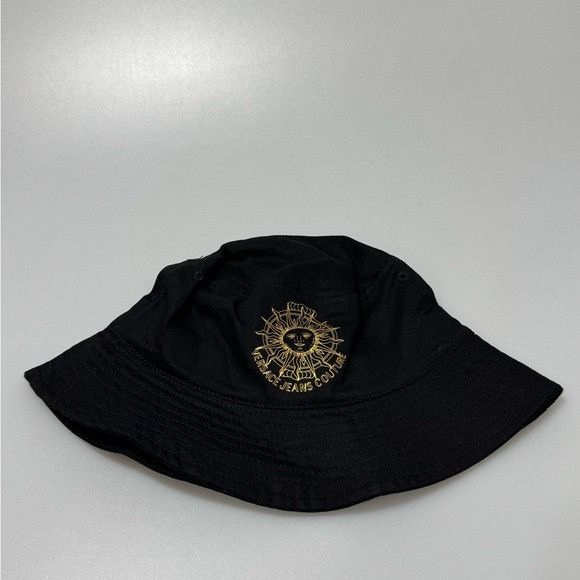 Versace Versace Jeans Couture Embroidered Sun Logo Bucket Hat Black Size ONE SIZE - 2 Thumbnail