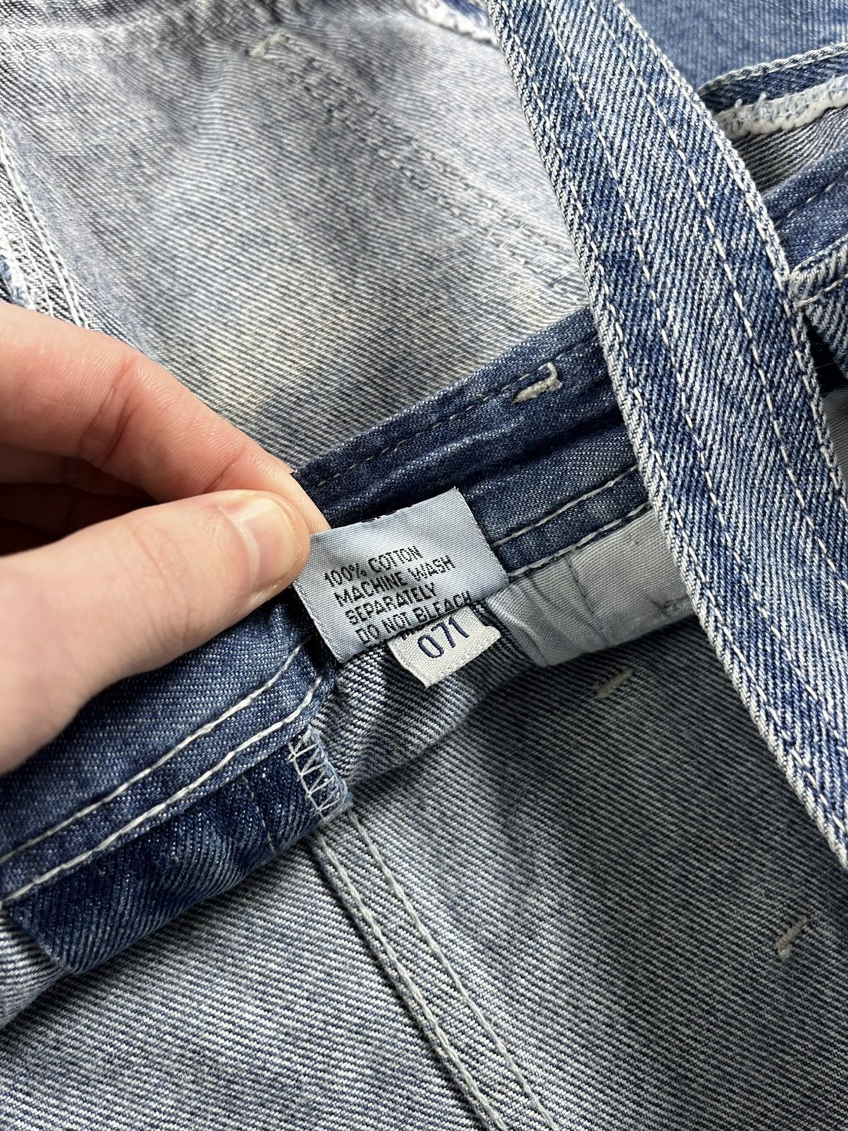 Vintage Vintage 90s Bellys denim bib overall workwear style size 31 Size 31" - 11 Thumbnail