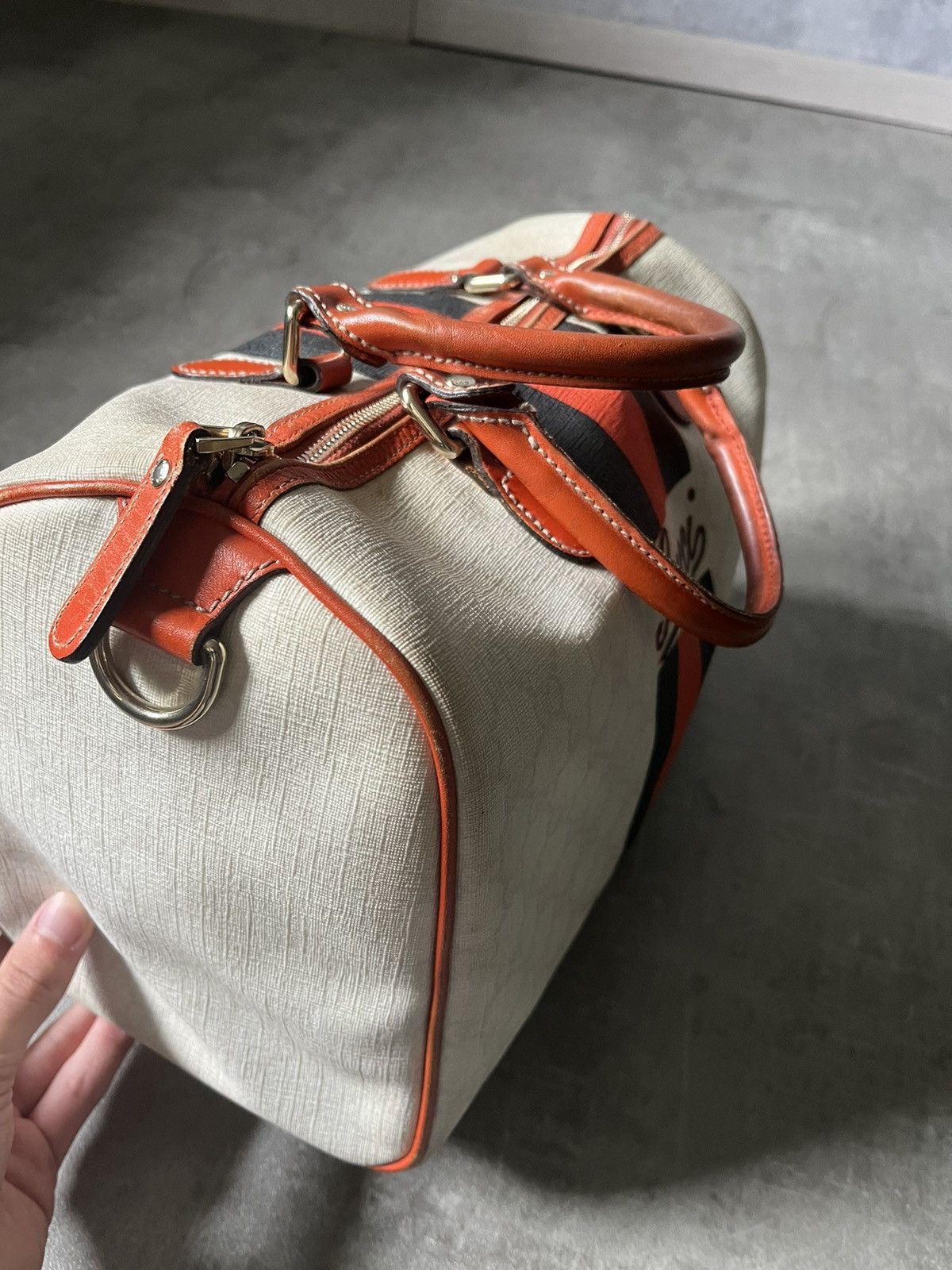 Gucci Gucci Boston canvas white bowling bag limited edition Size ONE SIZE - 14 Thumbnail