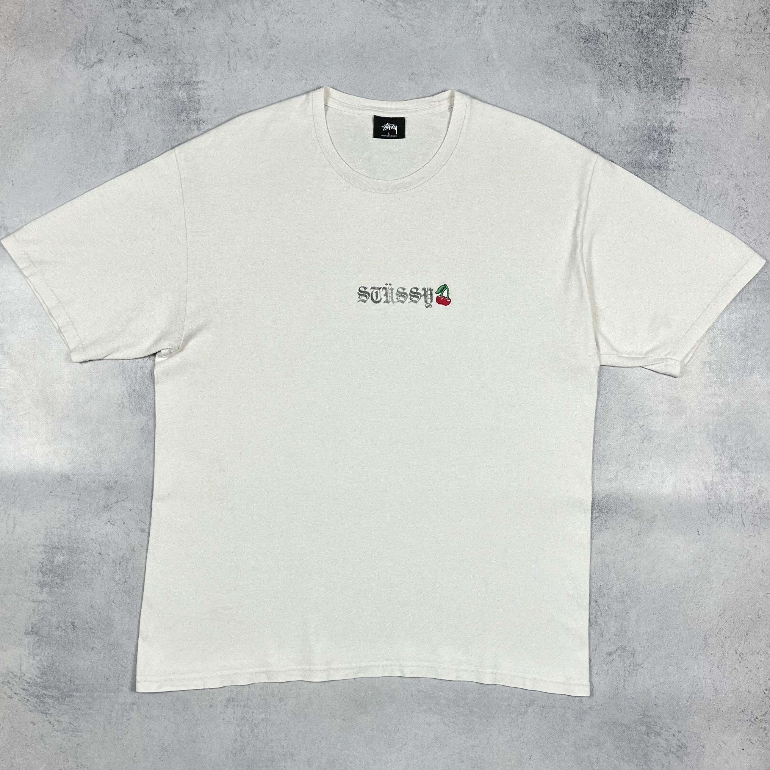 Stussy Vintage Stussy Cherry Big Logo Y2K T Shirt 00’s Size US L / EU 52-54 / 3 - 2 Thumbnail