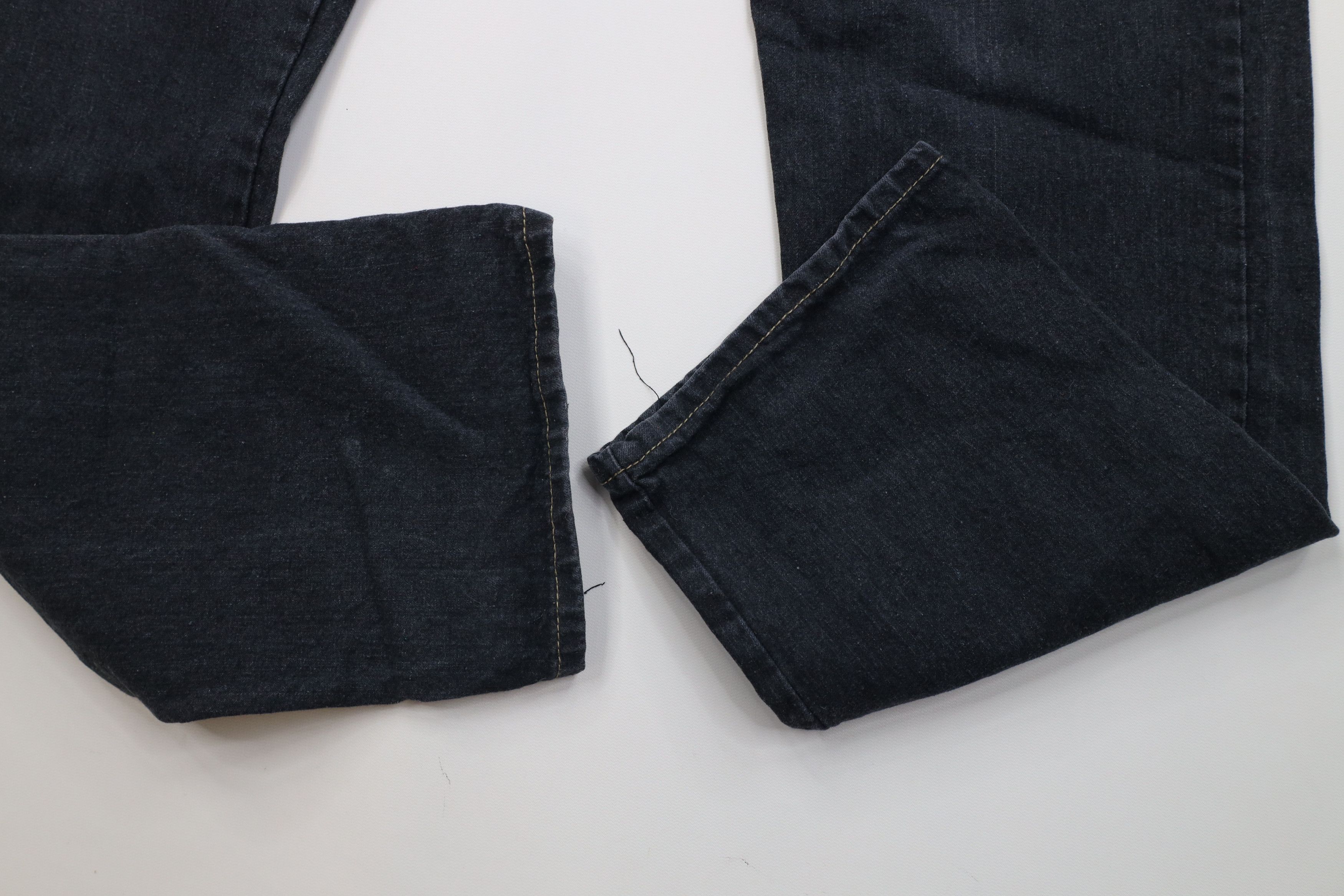 Vintage Vintage 90s Y2K Streetwear Straight Leg Denim Jeans Black Size US 38 / EU 54 - 7 Thumbnail