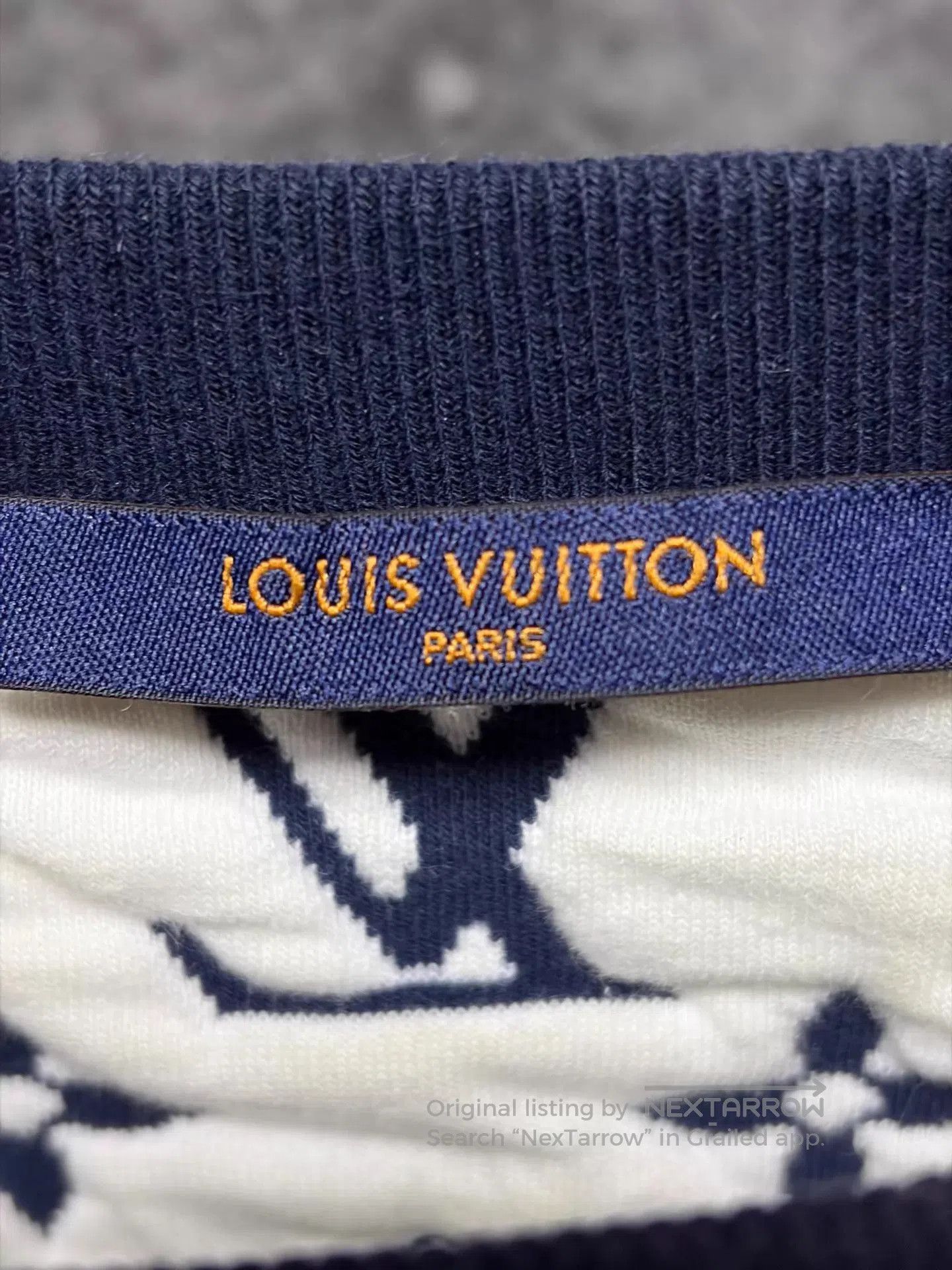 Louis Vuitton Blue Patterned Long Sleeve Sweatshirt M. Size US M / EU 48-50 / 2 - 3 Thumbnail