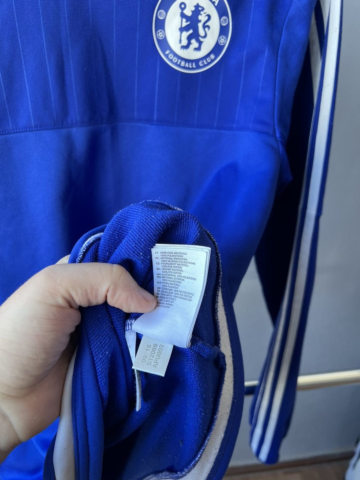 Adidas 2015 CHELSEA FC TRAINING ADIDAS SOCCER FOOTBALL LONG SLEEVE Size US S / EU 44-46 / 1 - 15 Thumbnail
