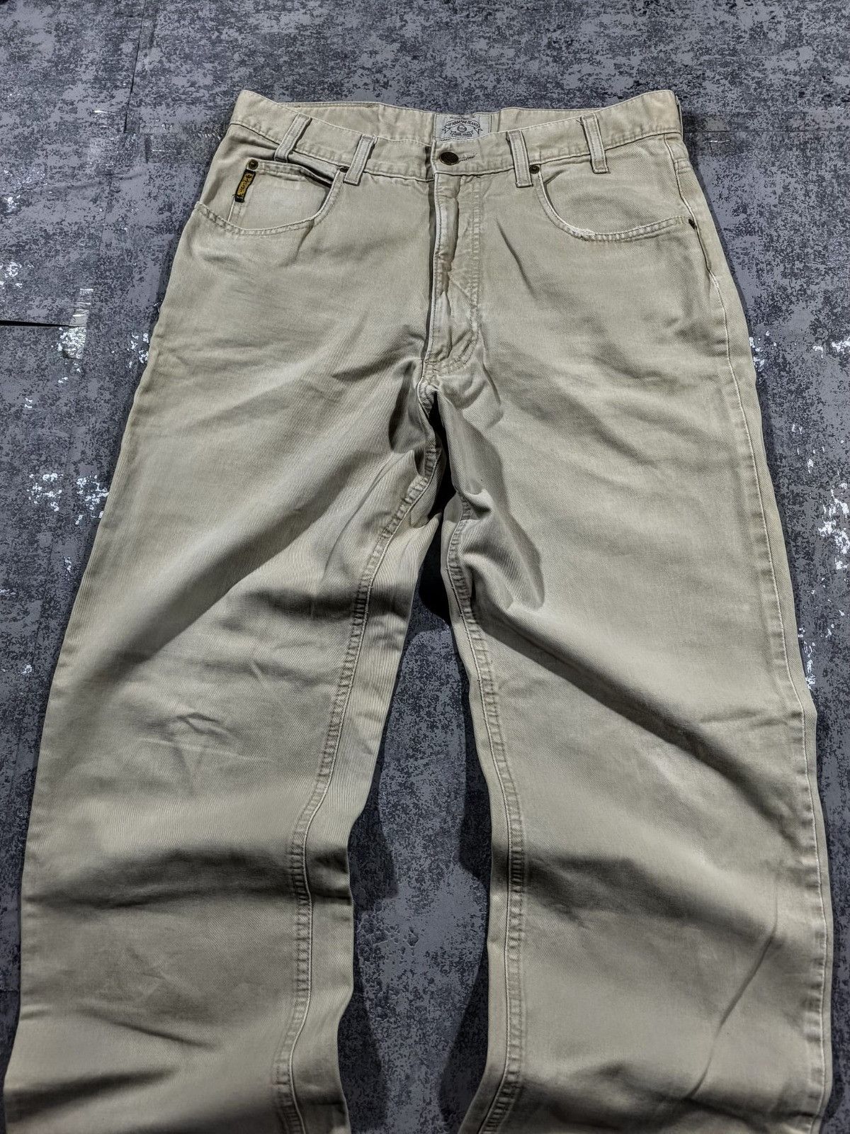 Giorgio Armani Vintage 90s Italy Armani Jeans Distressed Faded Size US 33 - 2 Thumbnail